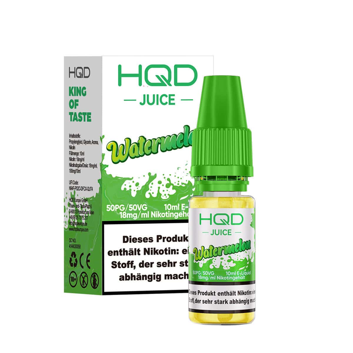 HQD Juice Watermelon 3 | Vapebazar Hqd Juice Liquid - Watermelon - 18 Mg/Ml Nikotin
