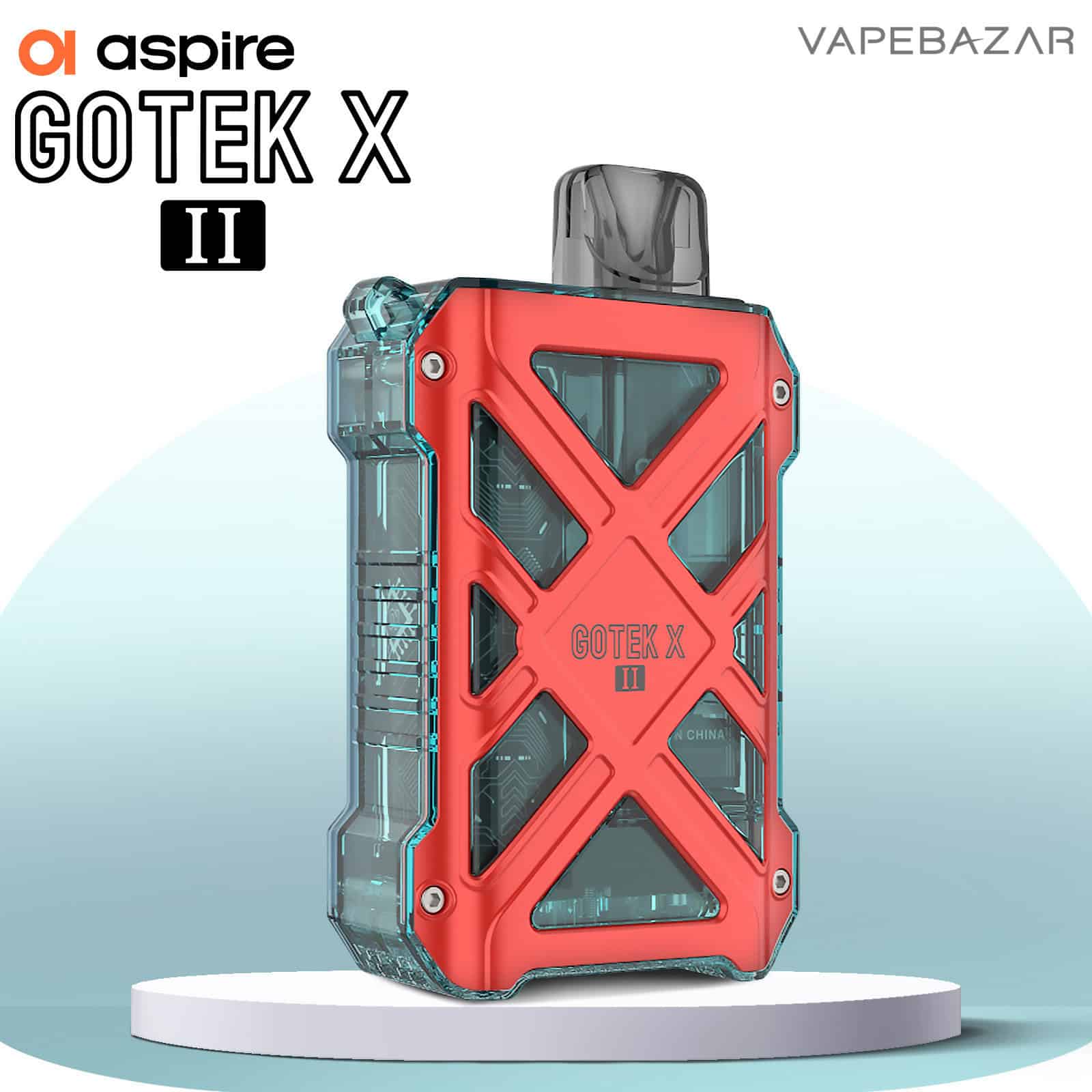 Red | Vapebazar Aspire Gotten X Ii