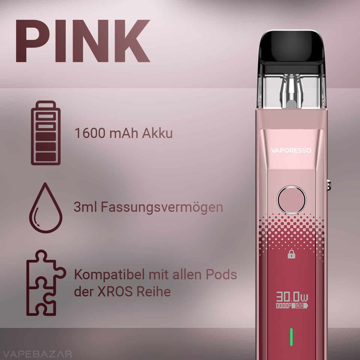 VAPEBAZAR Vaporesso XROS Pro Pink 2 Kopie | Vapebazar Vaporesso Xros Pro - Orange