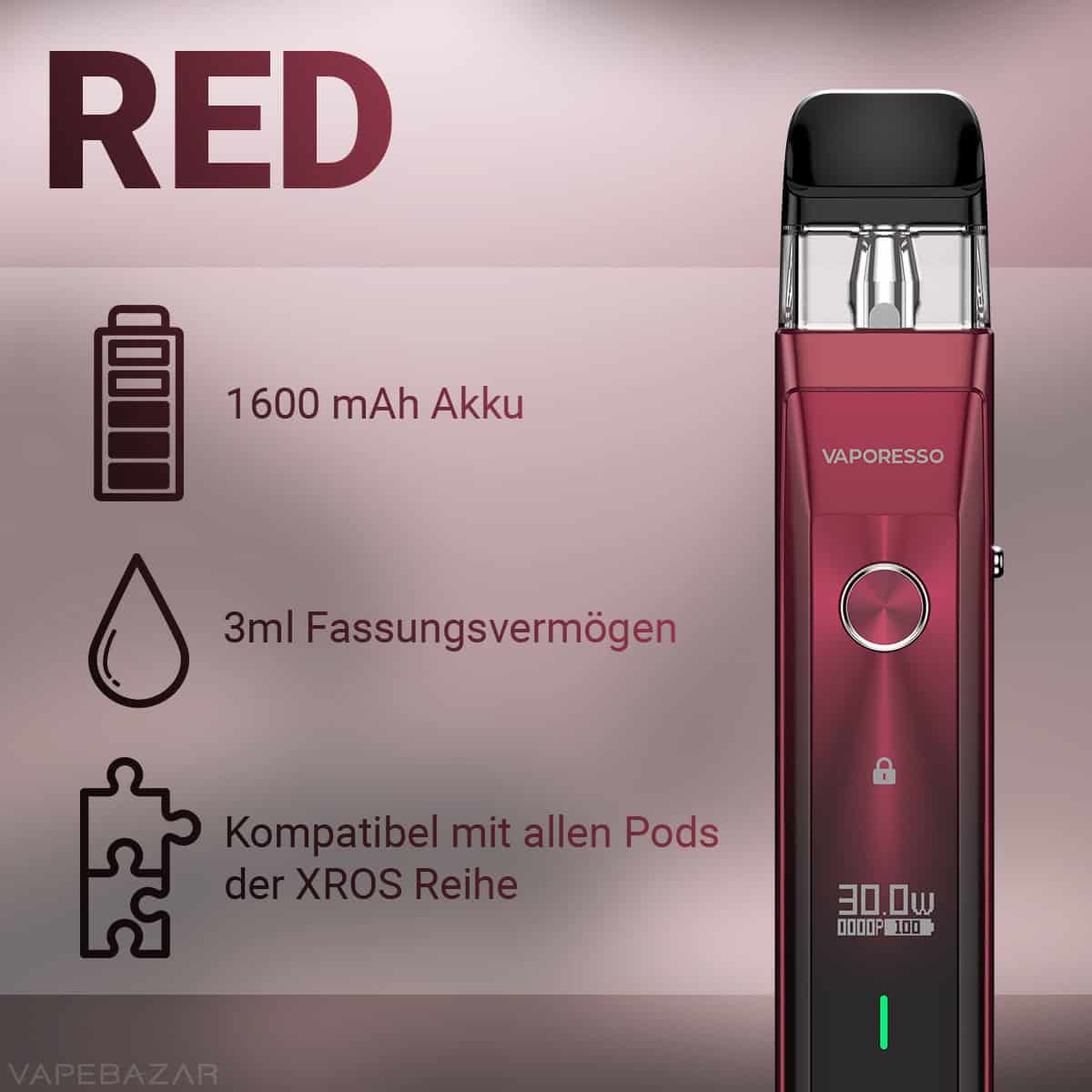 VAPEBAZAR Vaporesso XROS Pro Red 2 Kopie | Vapebazar Vaporesso Xros Pro - Orange