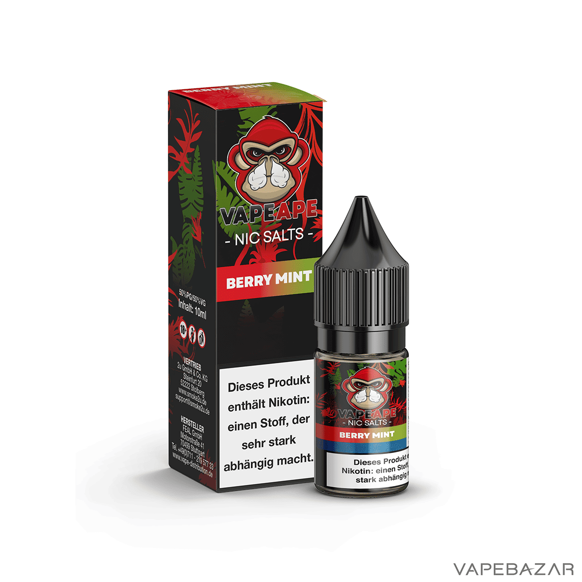 VapeApe NicSalts BerryMint 3neu | Vapebazar Vapeape - Berry Mint - Nic Salts