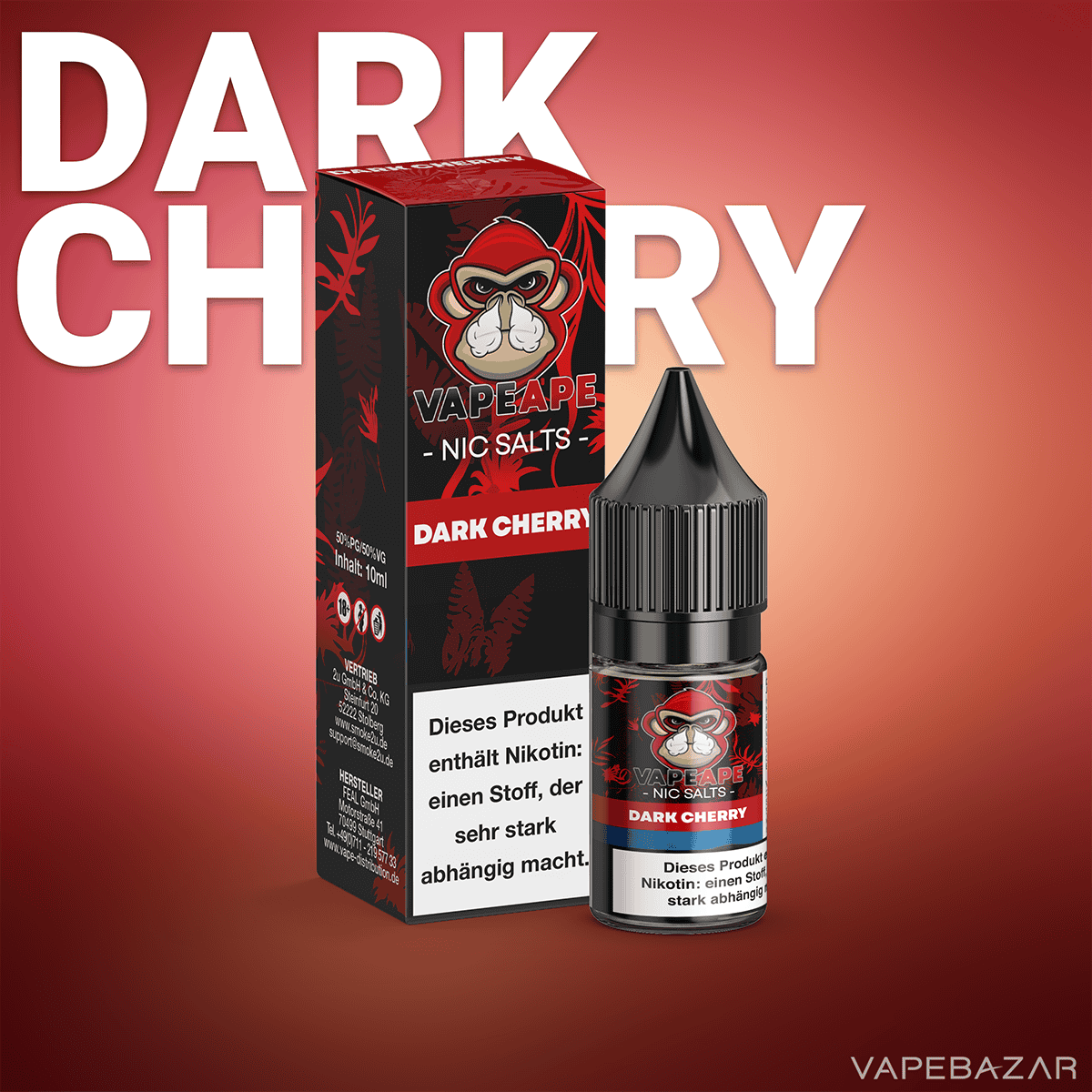 VapeApe NicSalts Dark Cherry 2neu | Vapebazar Vapeape - Dark Cherry - Nic Salts