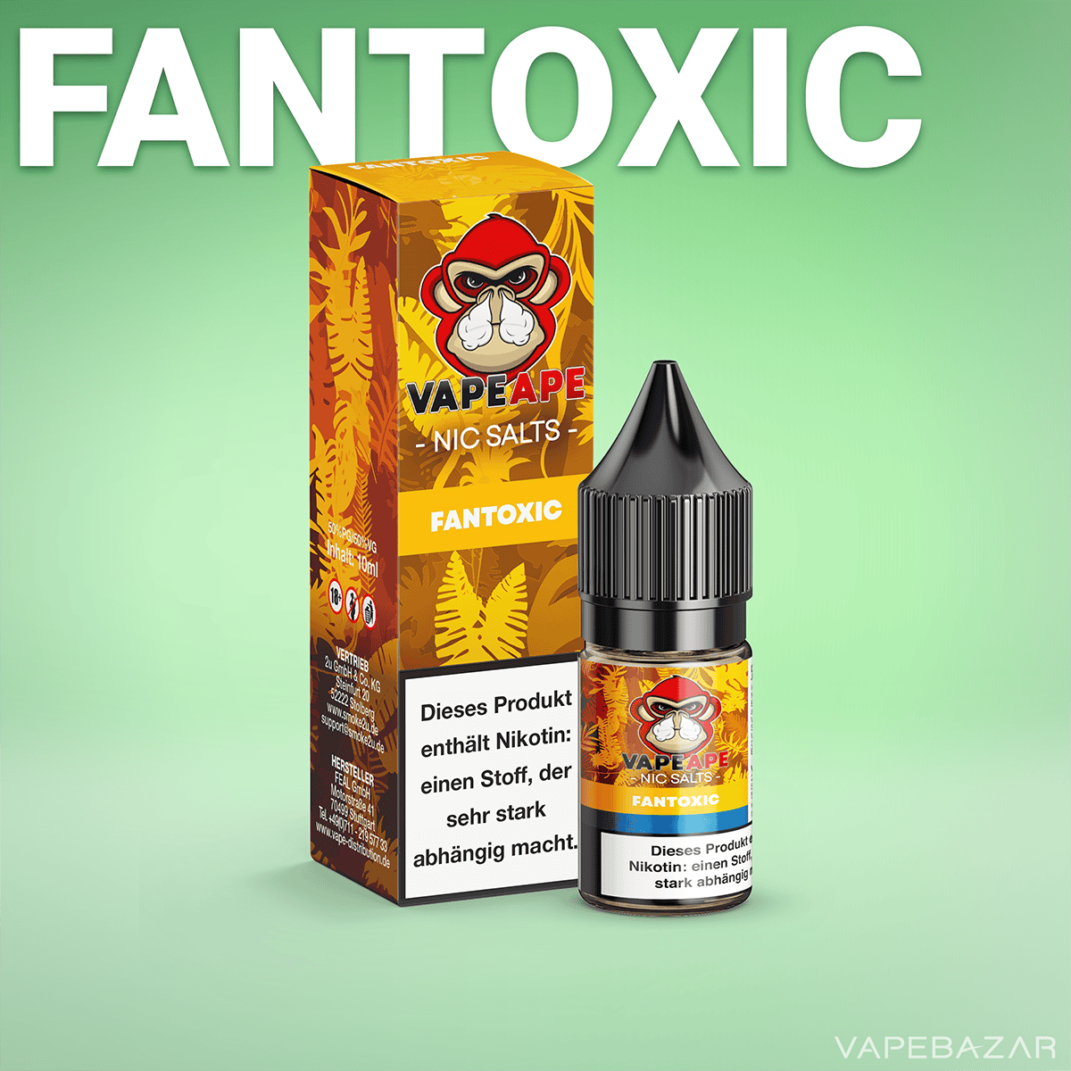 VapeApe NicSalts Fantoxic 2neu | Vapebazar Vapeape - Fantoxic - Nic Salts