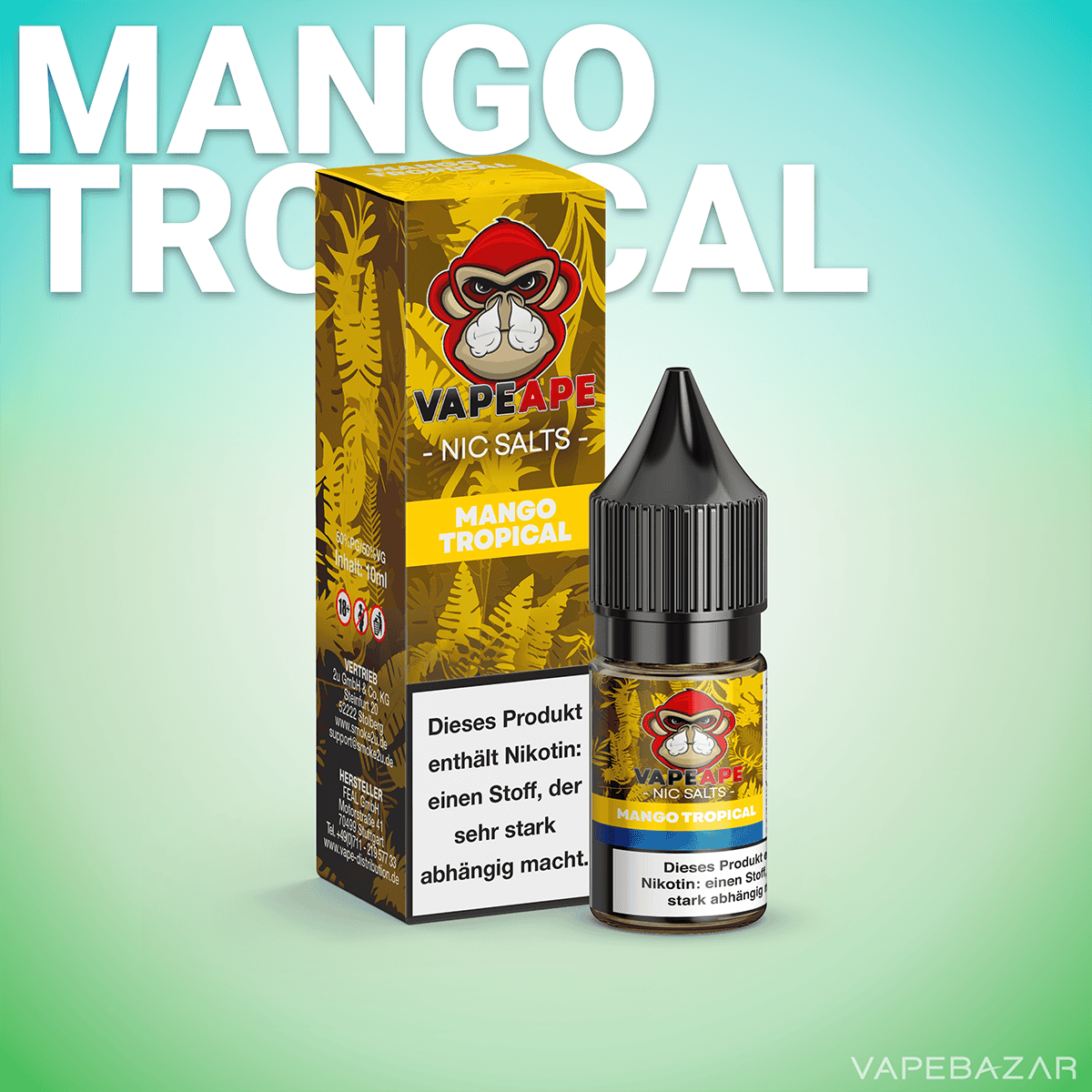 VapeApe NicSalts MangoTropical 2neu | Vapebazar Vapeape Nicsalts Mangotropical 2Neu