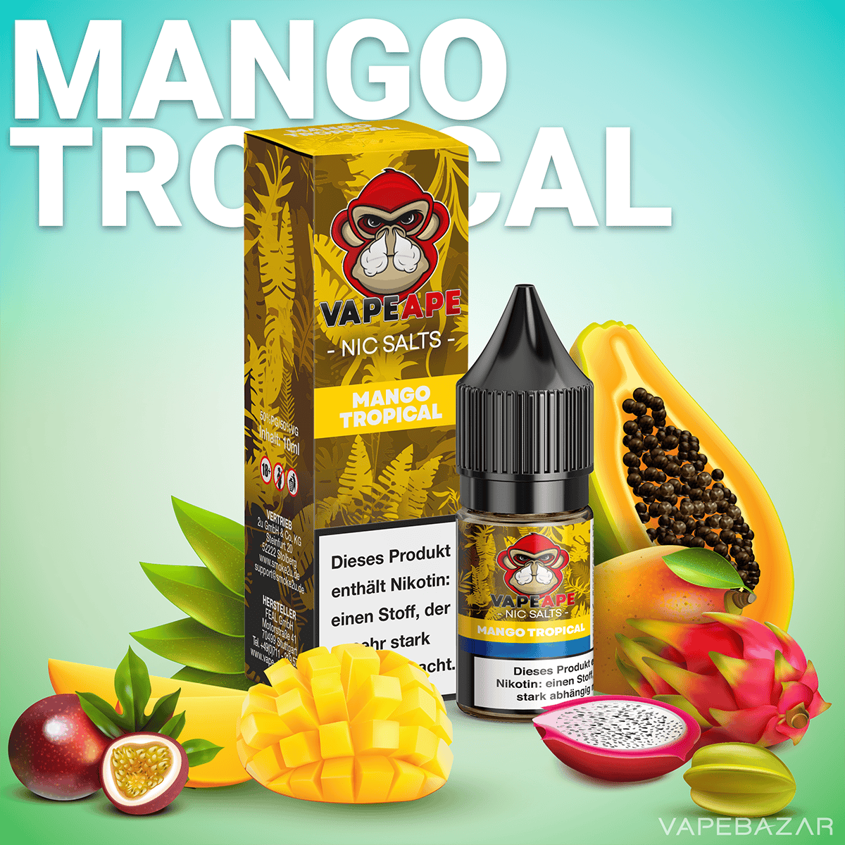 VapeApe NicSalts MangoTropicalneu | Vapebazar Vapeape Nicsalts Mangotropical 2Neu