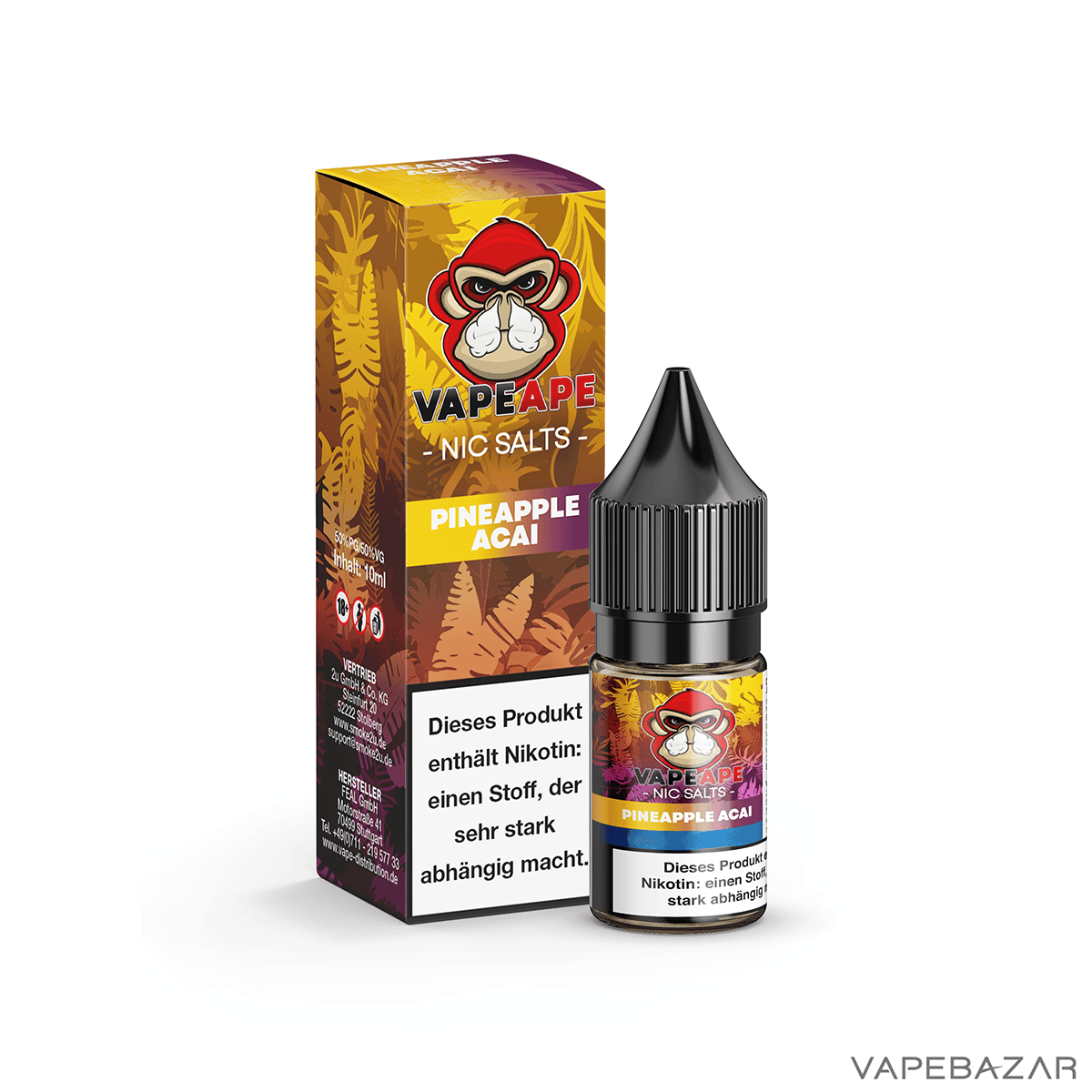 VapeApe NicSalts Pineapple Acai 3neu | Vapebazar Vapeape - Pineapple Acai - Nic Salts