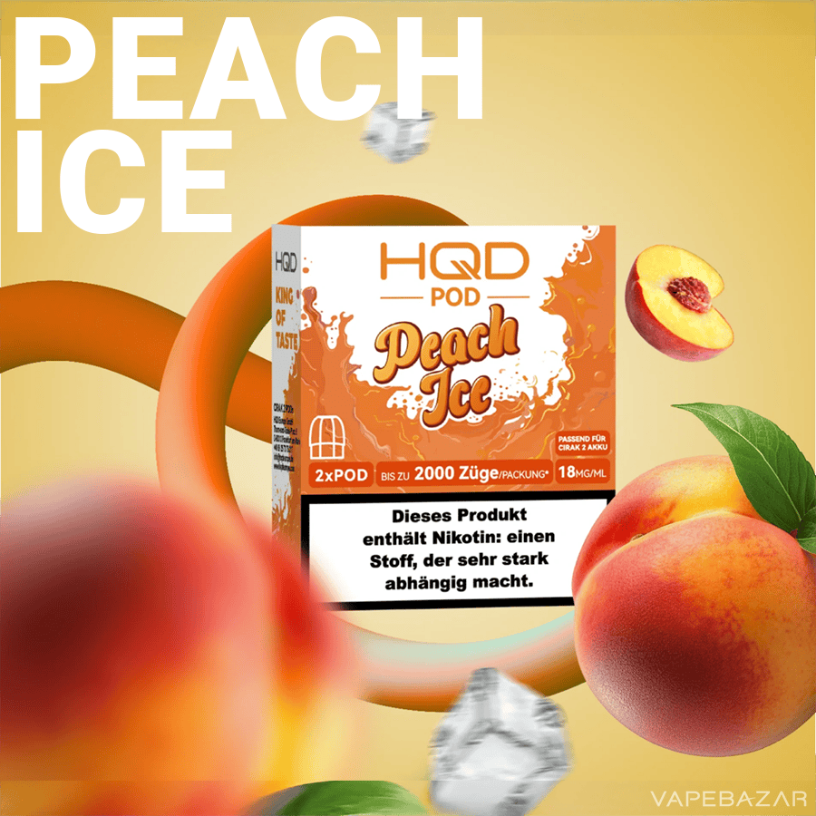 Hqd Pod 2 Peach IceHQD CIrak 2 | Vapebazar Hqd Pod 2 Peach Ice Hqd Cirak 2