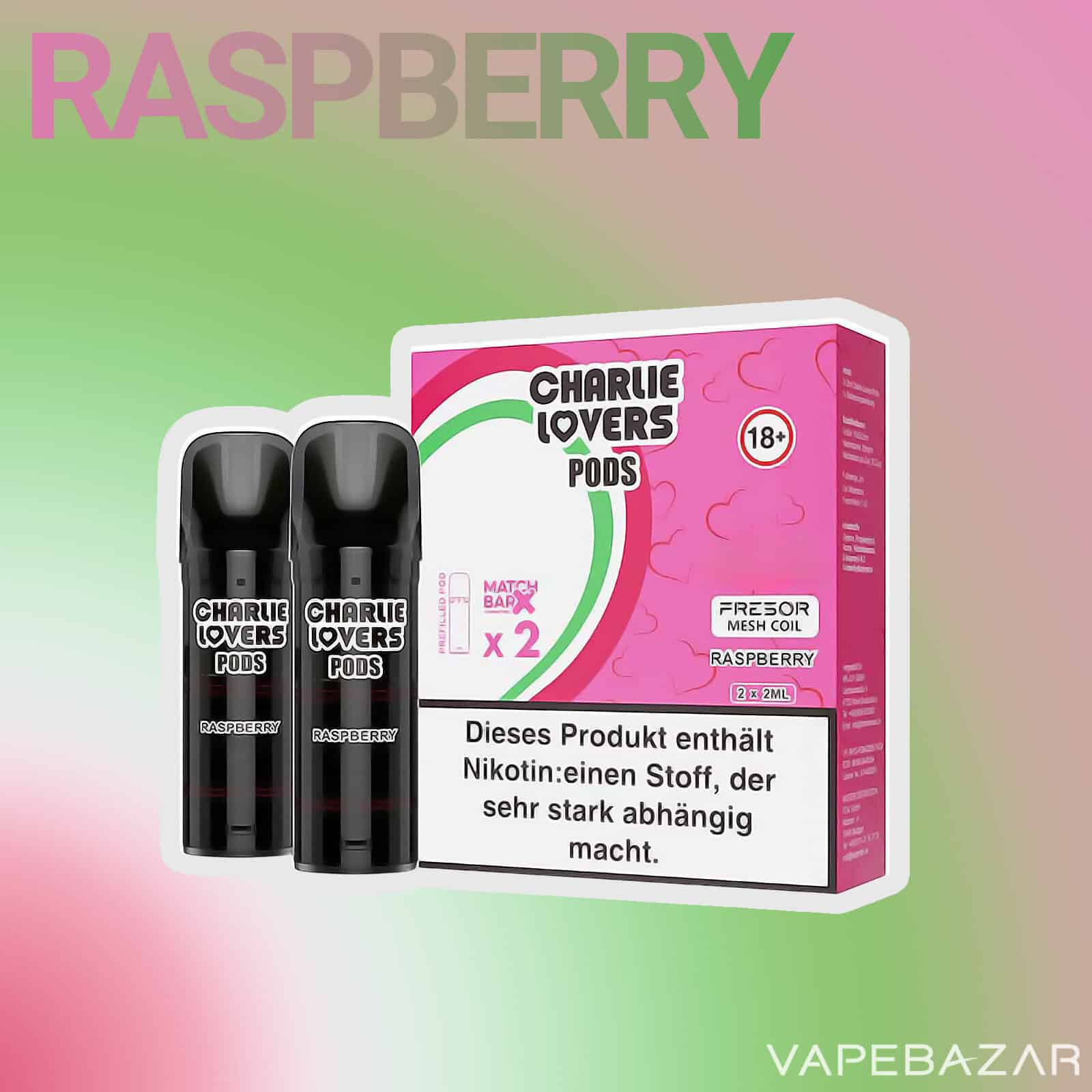 Charlie Lovers Pods Raspberry 2 | Vapebazar Charlie Lovers Pods - Mixed Berries (2Er Pack)