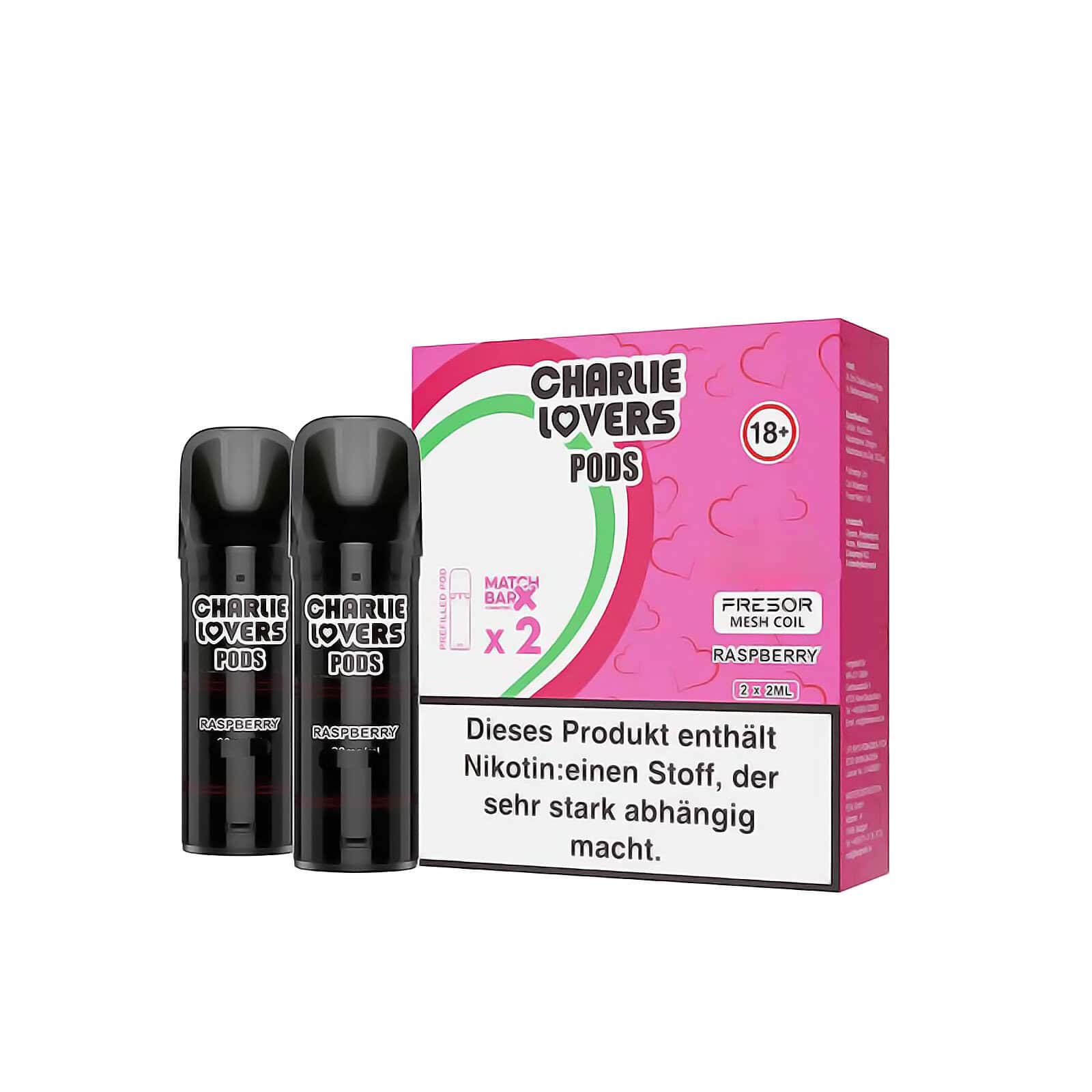 Charlie Lovers Pods Raspberry 3 | Vapebazar Charlie Lovers Pods - Mixed Berries (2Er Pack)
