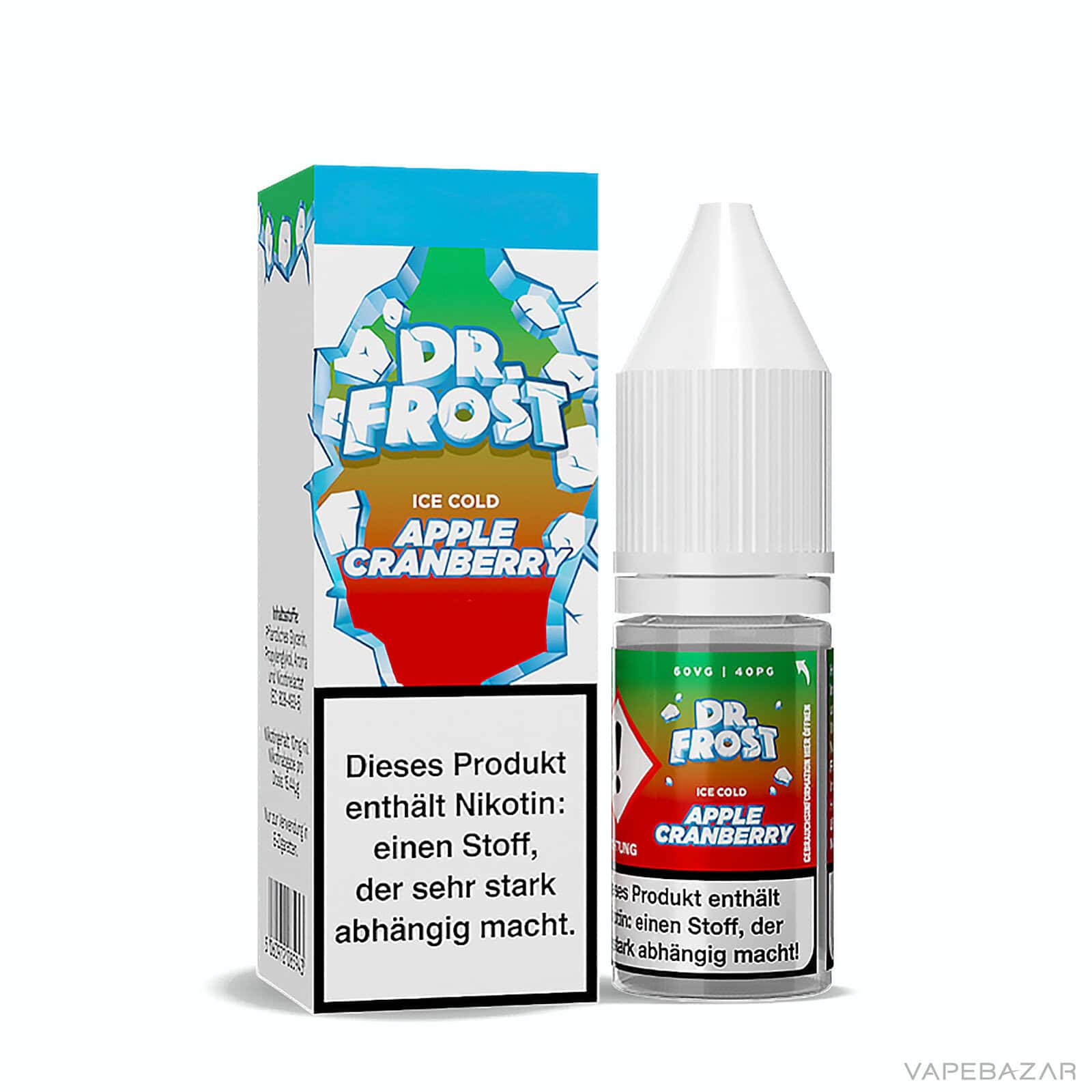 Dr. Frost Ice Cold Apple Cranberry 3 | Vapebazar Dr. Frost Ice Cold - Nic Salt - Nrg
