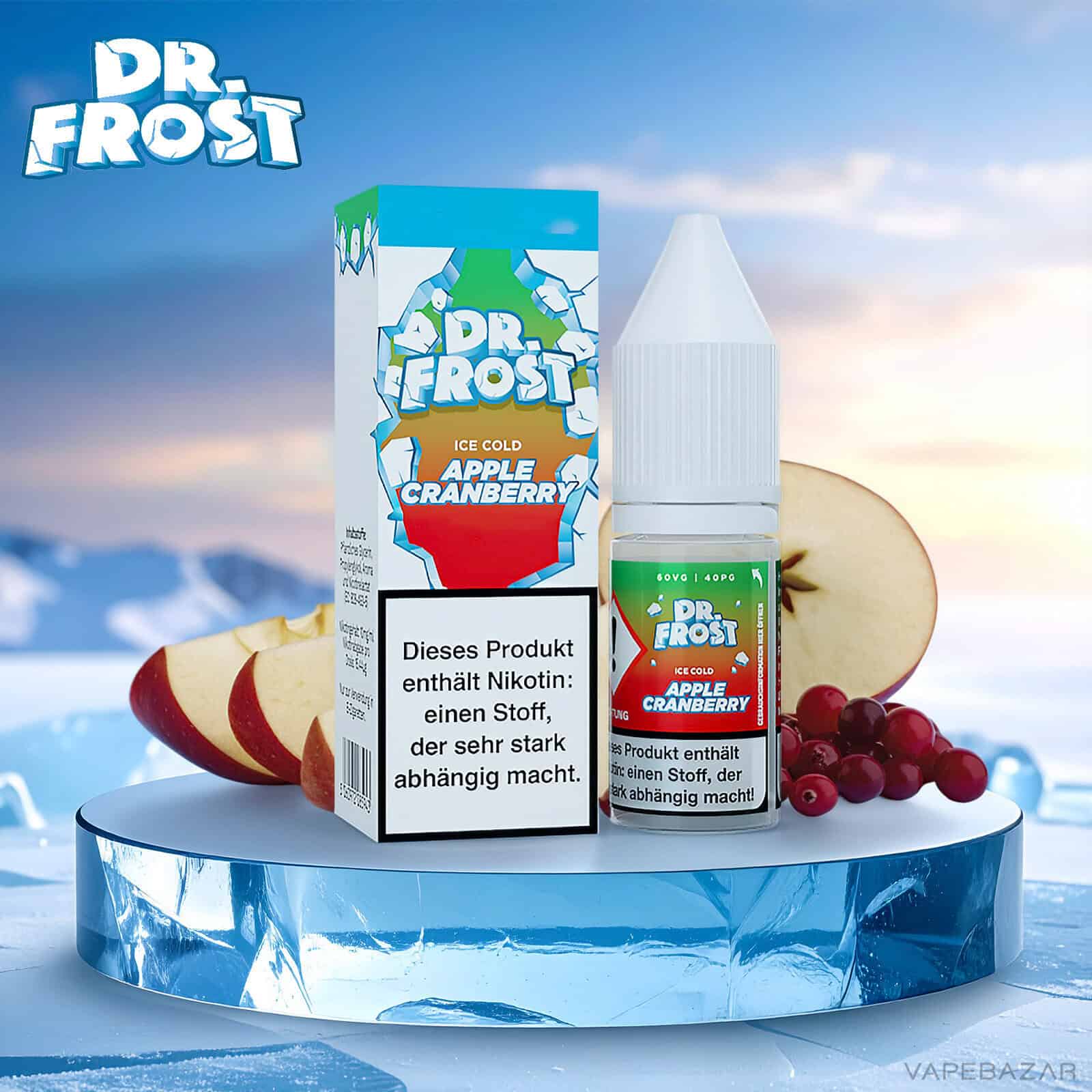 Dr. Frost Ice Cold Apple Cranberry | Vapebazar Dr. Frost Ice Cold - Apple Cranberry