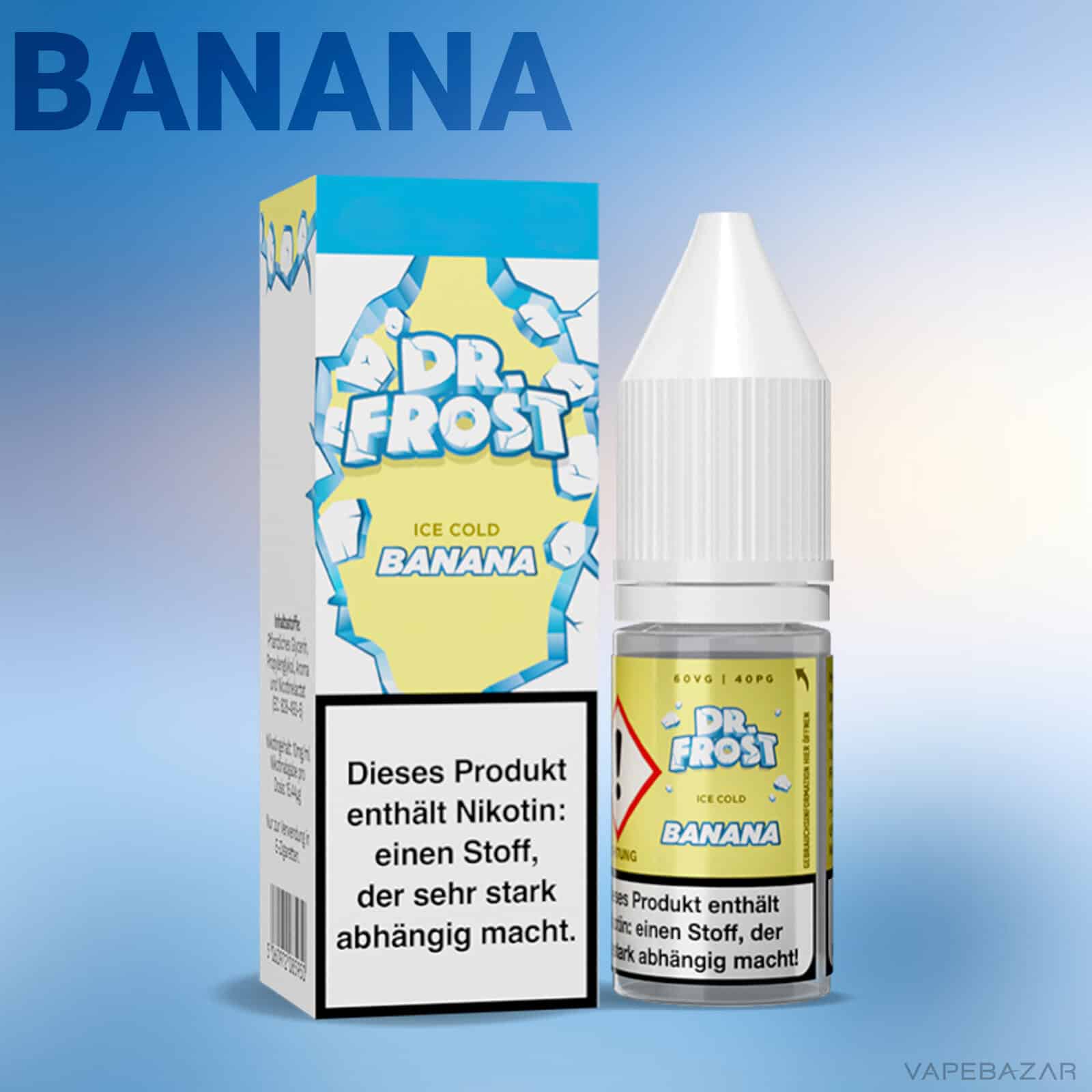 Dr. Frost Ice Cold Banana 2 | Vapebazar Dr. Frost Ice Cold - Nic Salt - Nrg