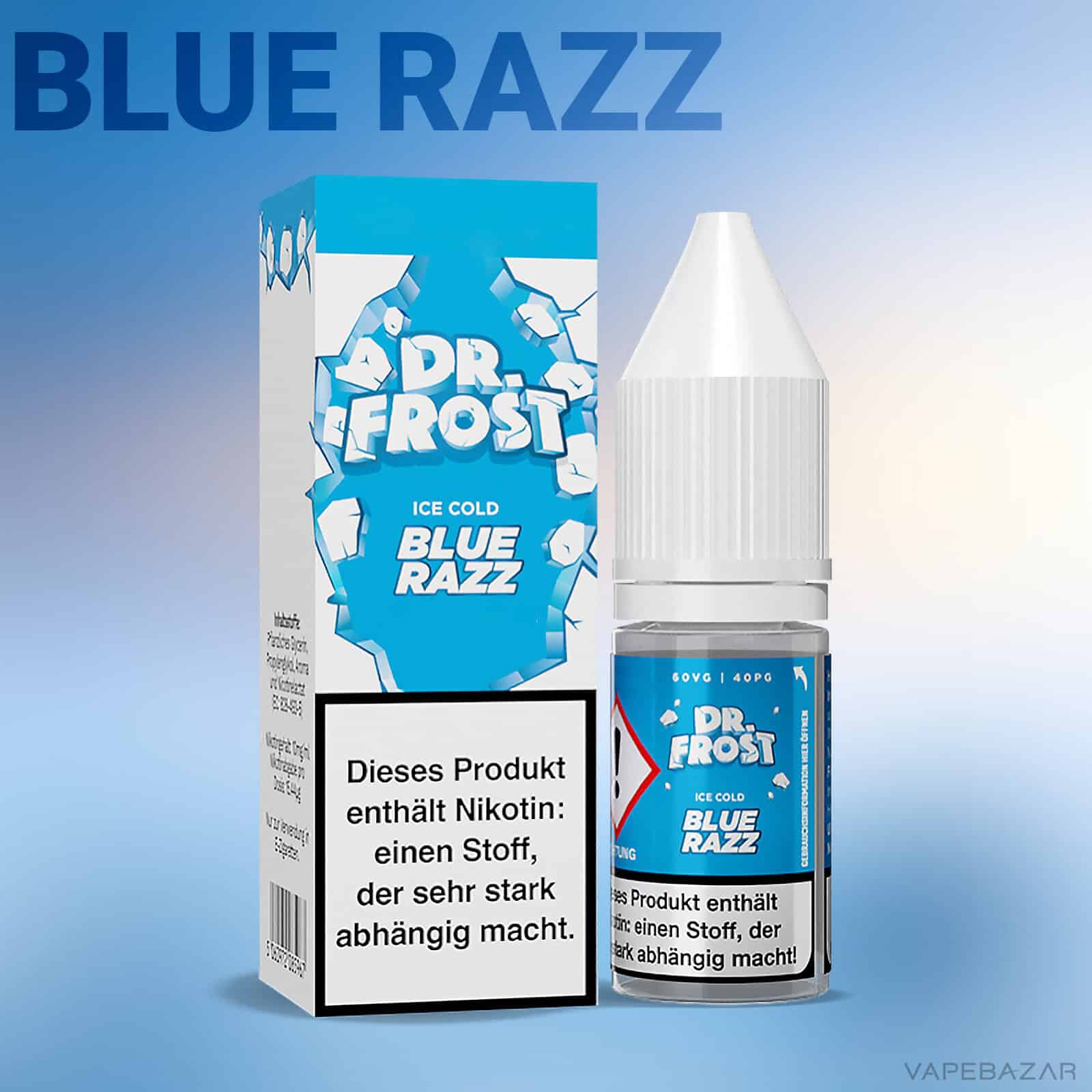 Dr. Frost Ice Cold Blue Razz 2 | Vapebazar Dr. Frost Ice Cold - Nic Salt - Nrg