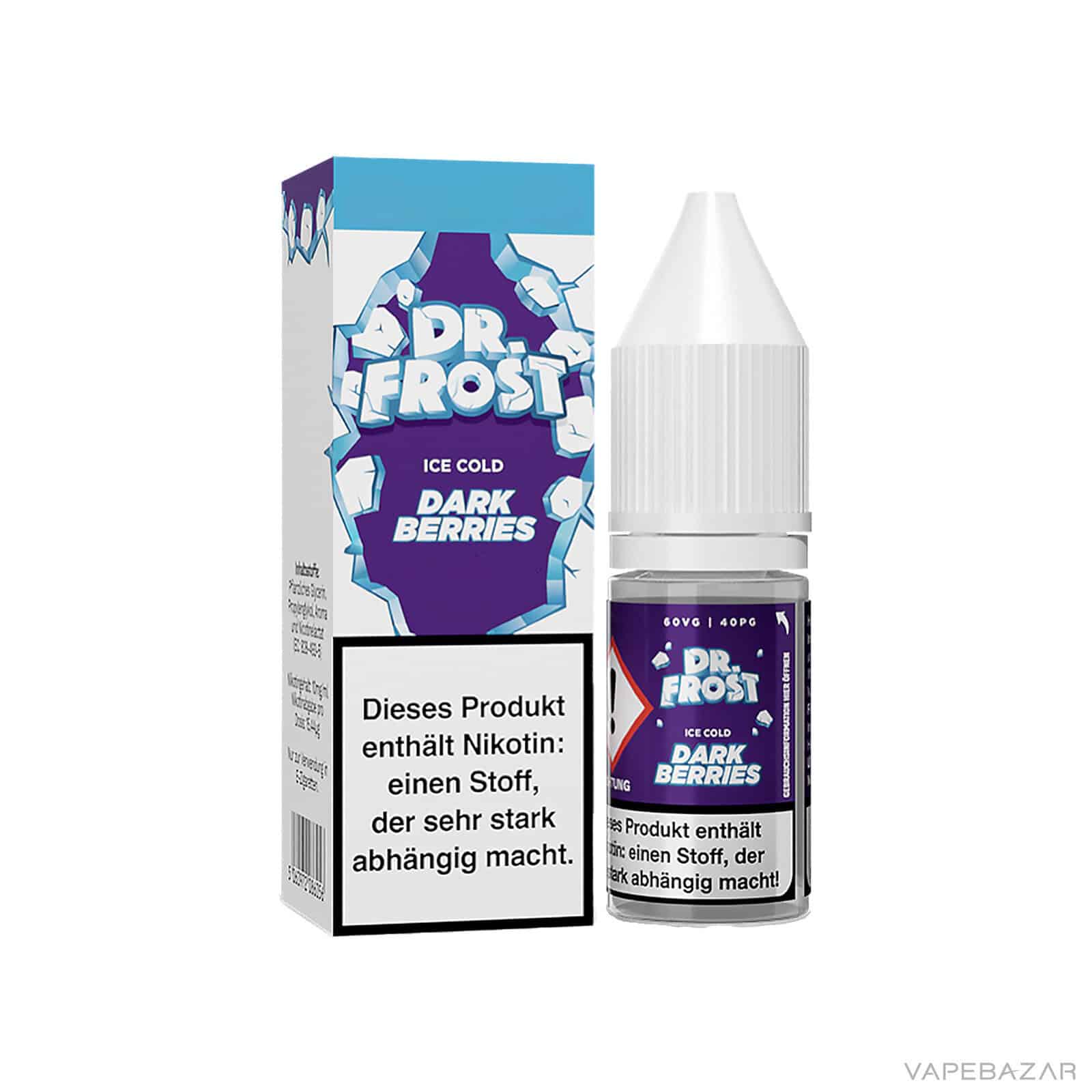 Dr. Frost Ice Cold Dark Berries 3 | Vapebazar Dr. Frost Ice Cold - Nic Salt - Dark Berries