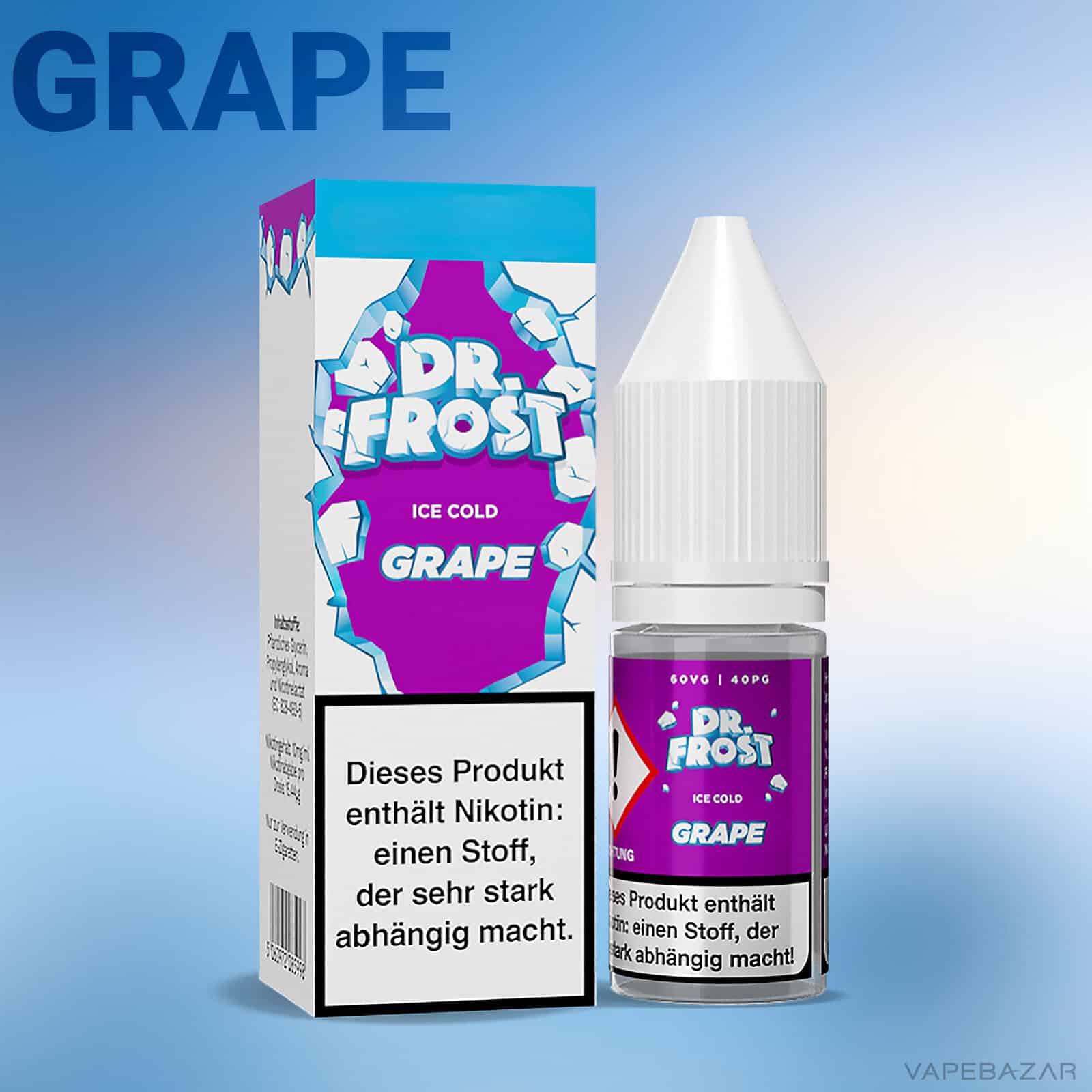 Dr. Frost Ice Cold Grape 2 1 | Vapebazar Dr. Frost Ice Cold - Nic Salt - Grape