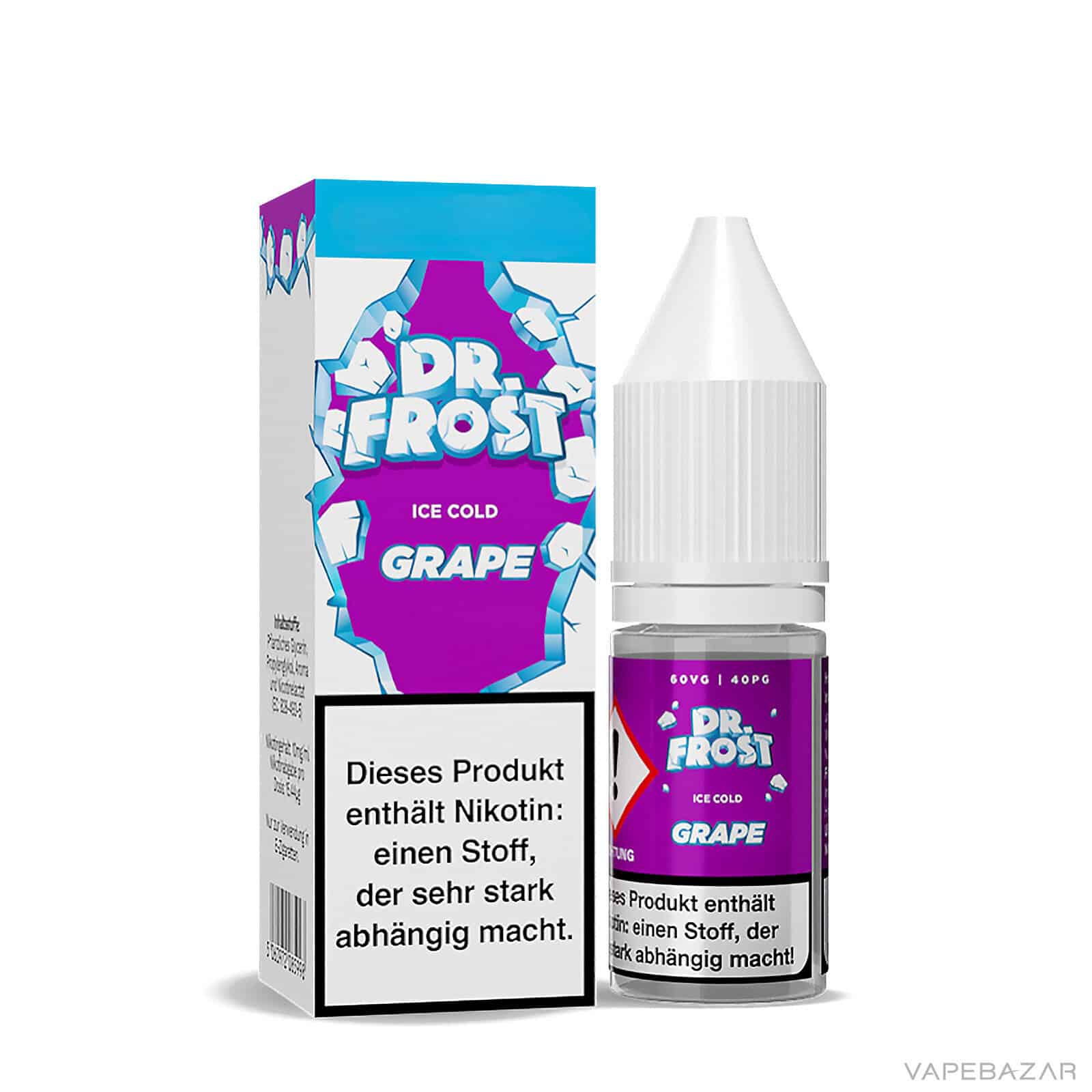 Dr. Frost Ice Cold Grape 3 | Vapebazar Dr. Frost Ice Cold - Nic Salt - Nrg