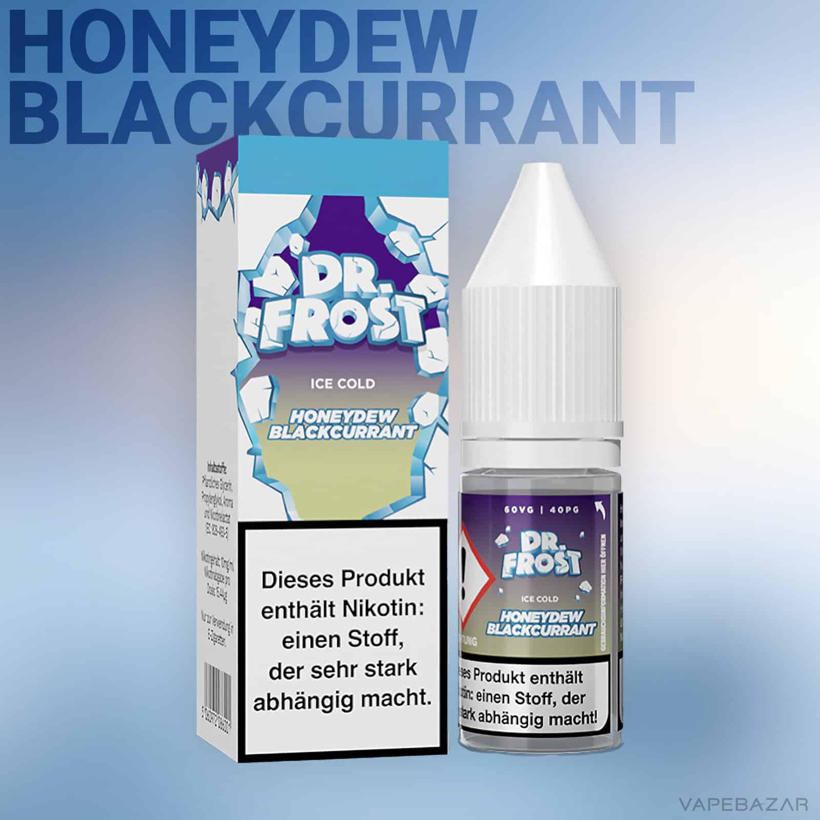 Dr. Frost Ice Cold Honeydew Blackcurrant 2 | Vapebazar Dr. Frost Ice Cold - Nic Salt - Dark Berries