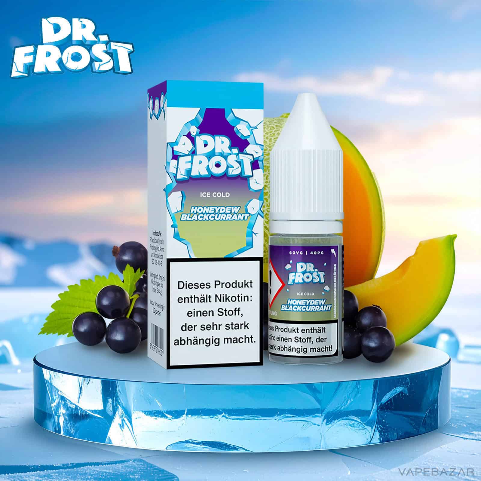 Dr. Frost Ice Cold Honeydew Blackcurrant | Vapebazar Dr. Frost Ice Cold - Honeydew Blackcurrant