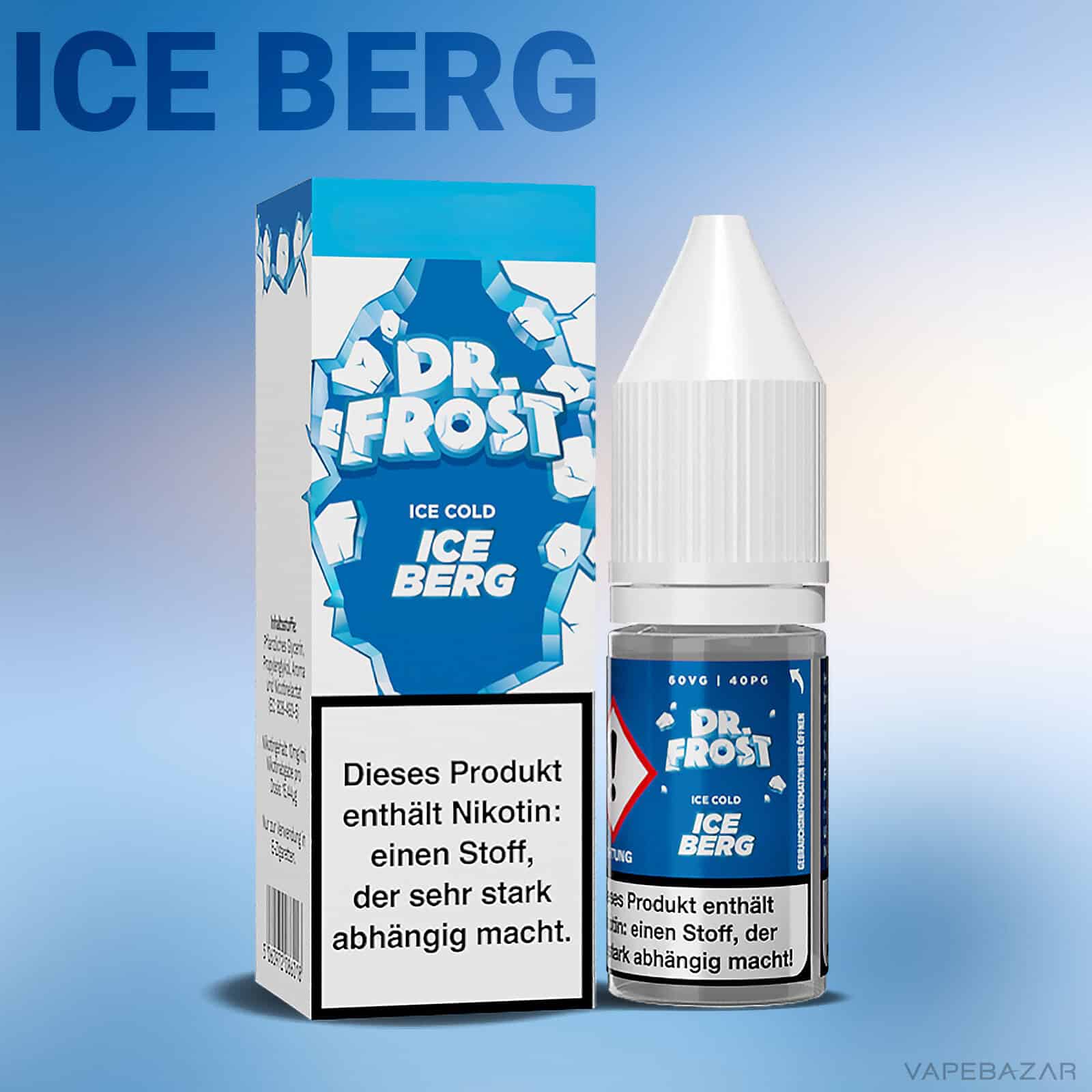 Dr. Frost Ice Cold Ice Berg 2 | Vapebazar Dr. Frost Ice Cold - Nic Salt - Nrg