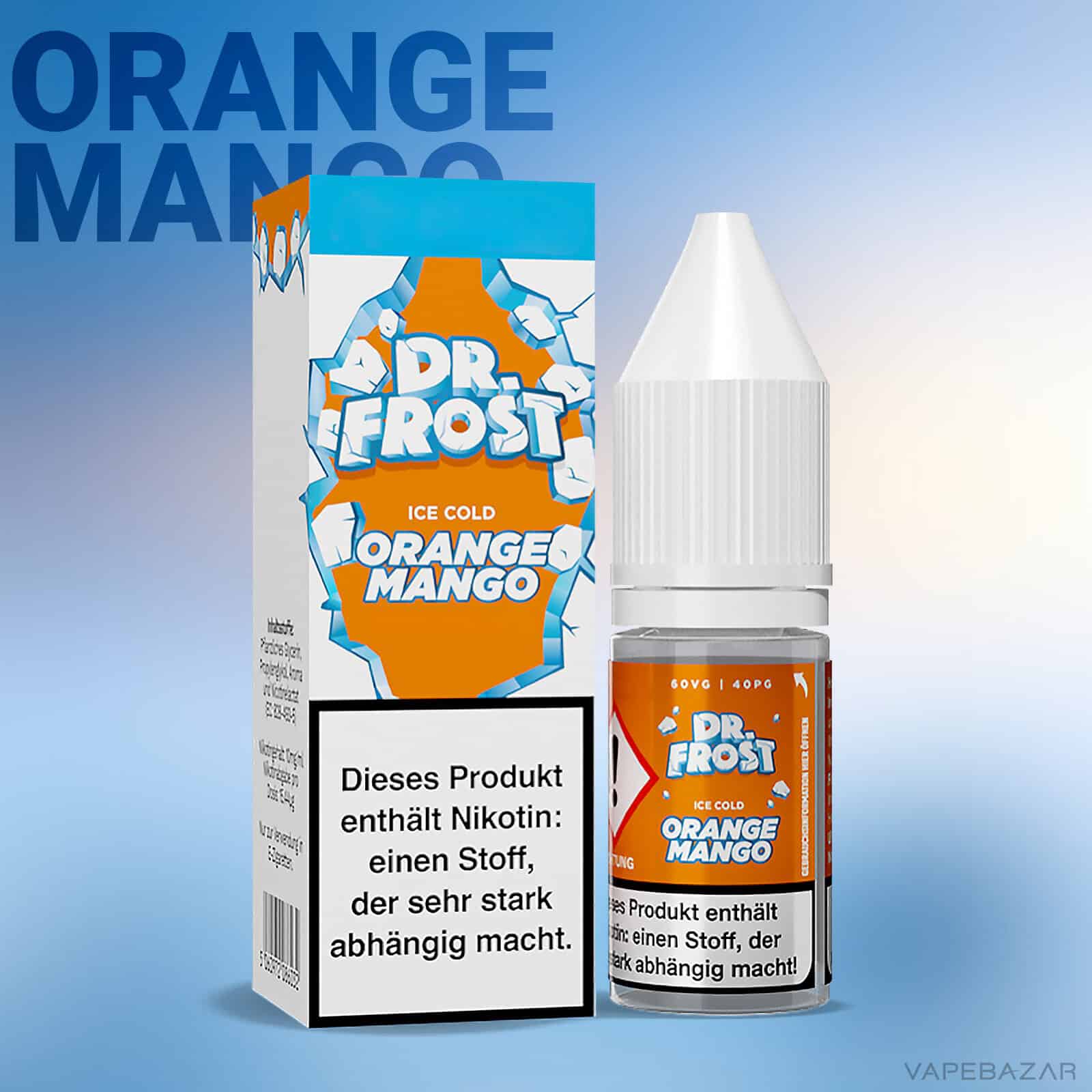 Dr. Frost Ice Cold Orange Mango 2 1 | Vapebazar Dr. Frost Ice Cold - Nic Salt - Orange Mango