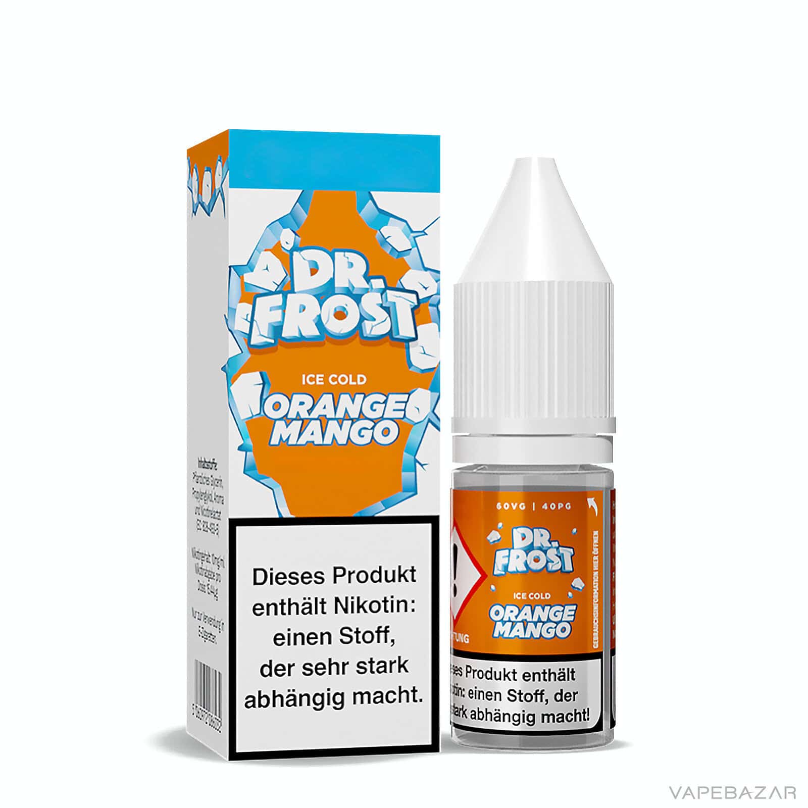 Dr. Frost Ice Cold Orange Mango 3 | Vapebazar Dr. Frost Ice Cold - Nic Salt - Nrg