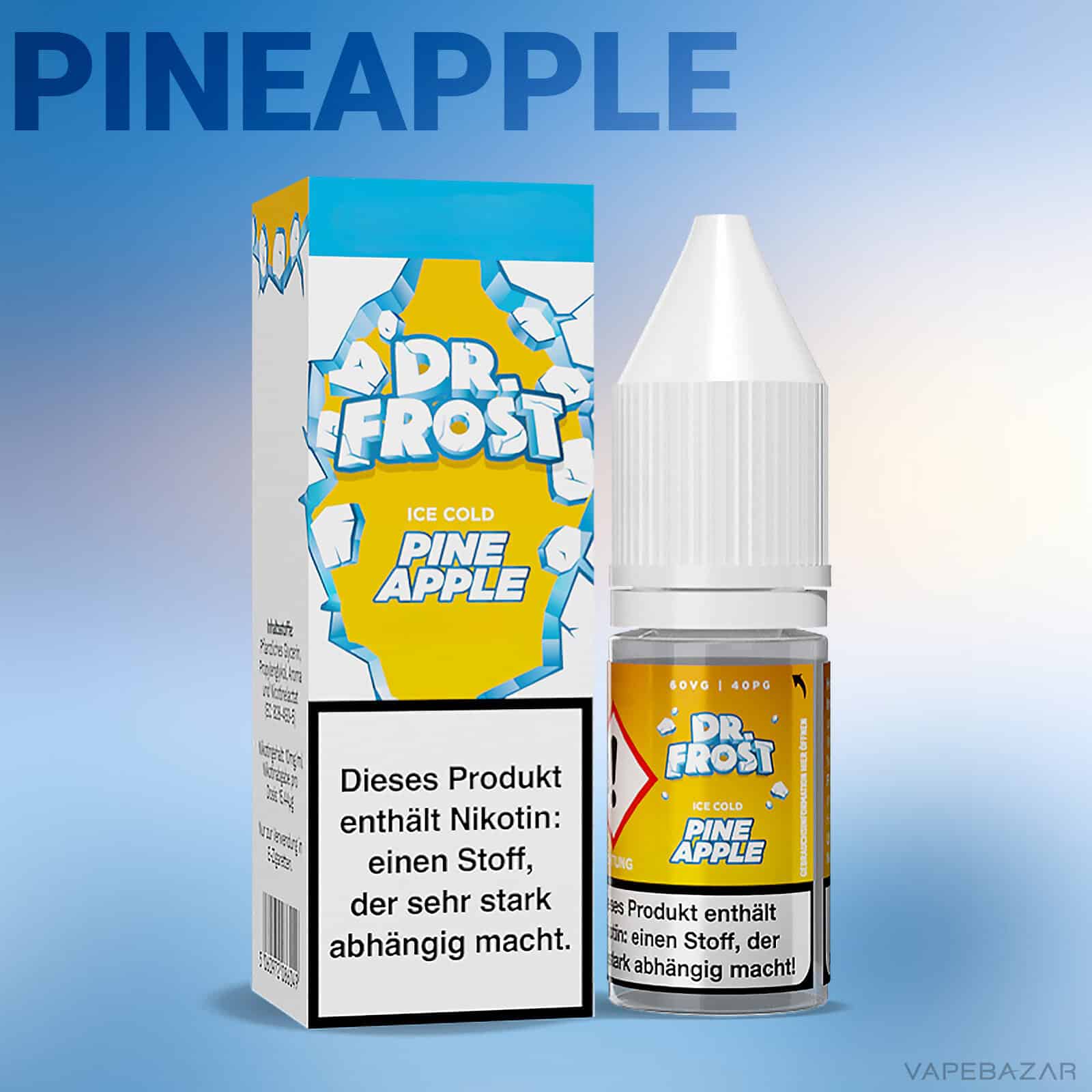 Dr. Frost Ice Cold Pineapple 2 | Vapebazar Dr. Frost Ice Cold - Nic Salt - Nrg
