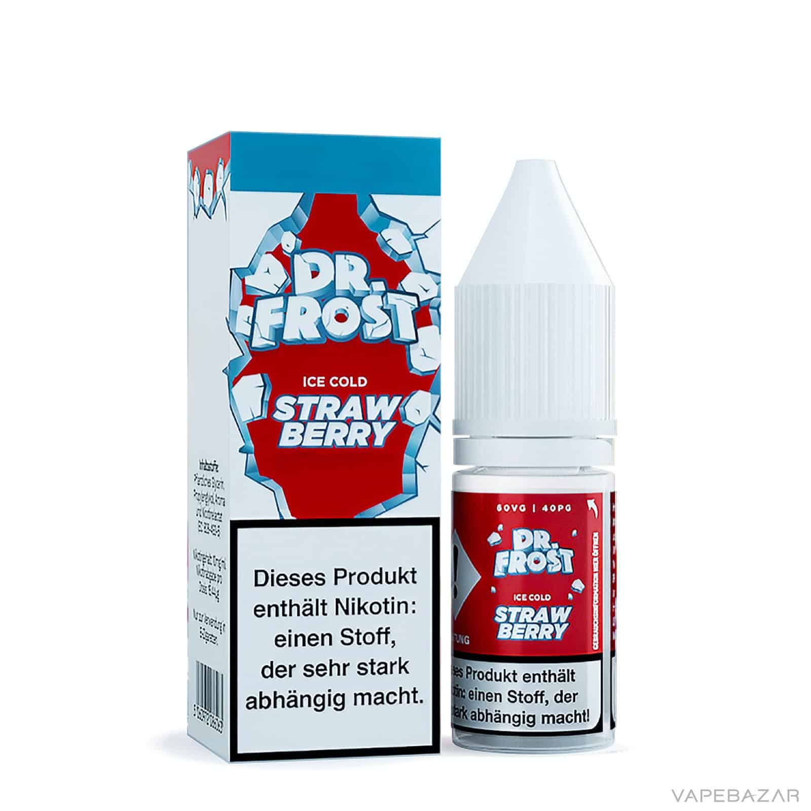 Dr. Frost Ice Cold Strawberry 3 | Vapebazar Dr. Frost Ice Cold - Nic Salt - Nrg