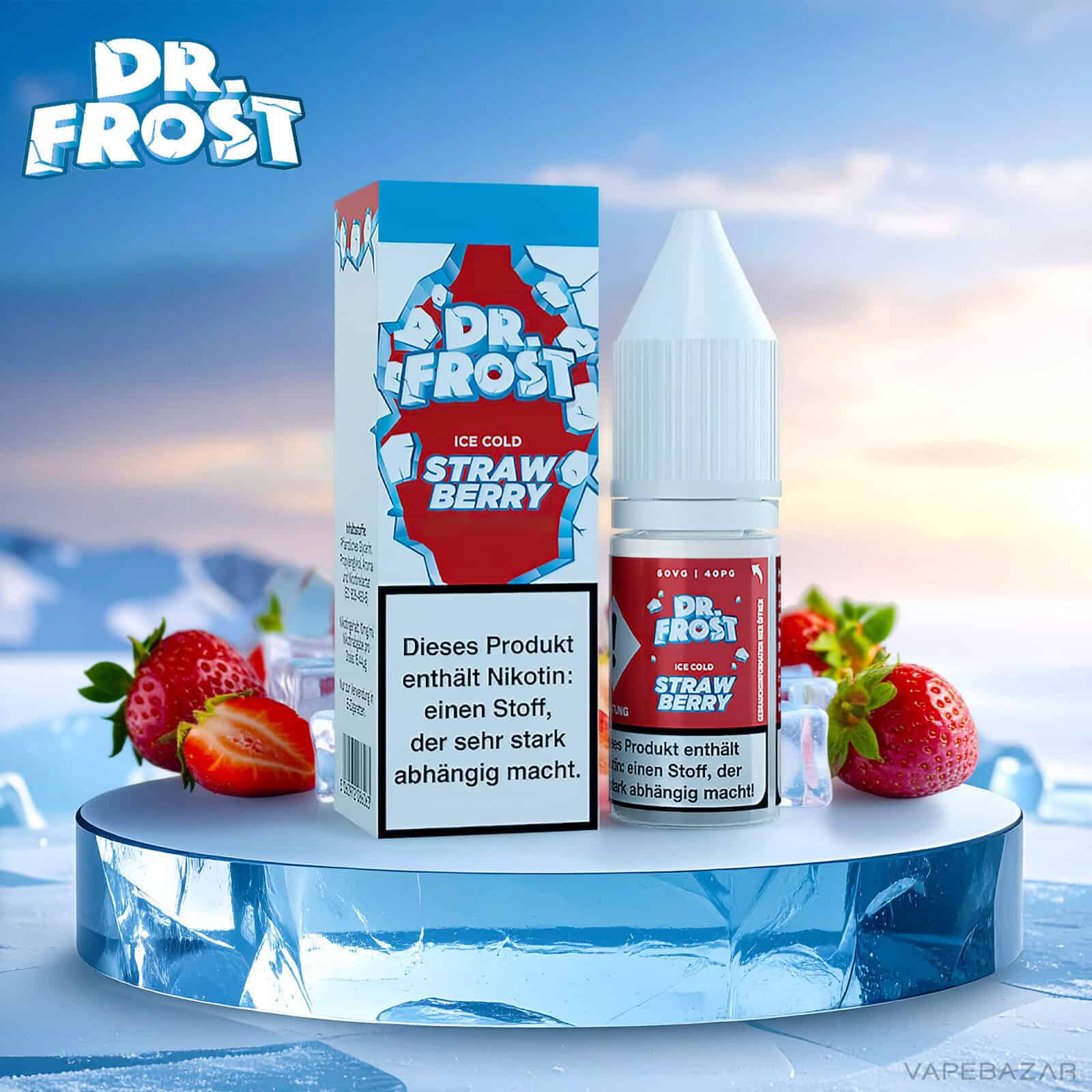 Dr. Frost Ice Cold Strawberry | Vapebazar Dr. Frost Ice Cold - Strawberry