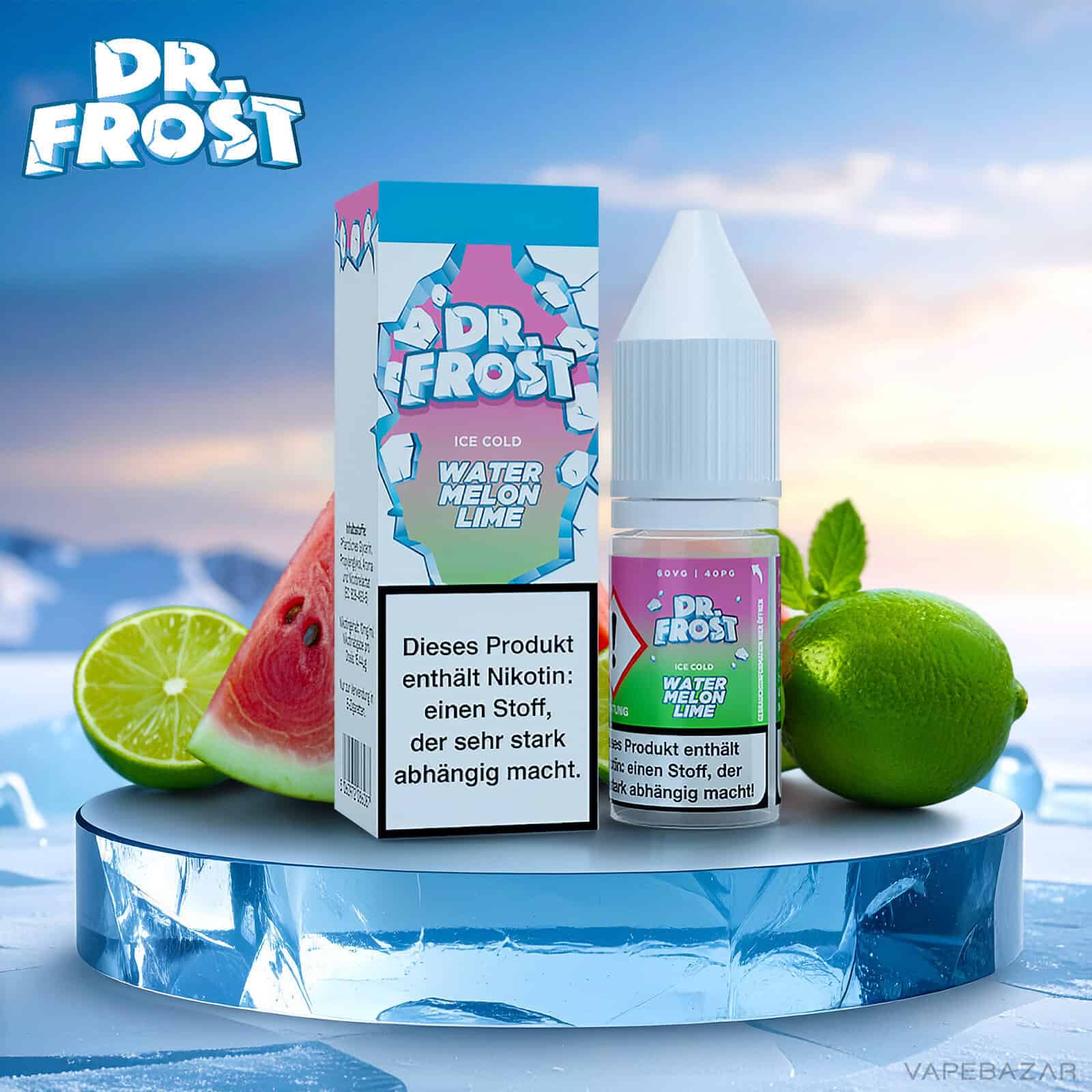 Dr. Frost Ice Cold Watermelon Lime | Vapebazar Dr. Frost Ice Cold - Watermelon Lime