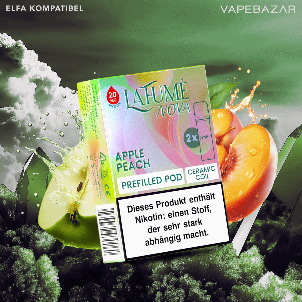 Lafume Nova pods apple peach | Vapebazar Lafume Nova Pods - Apple Peach (2Er Pack)