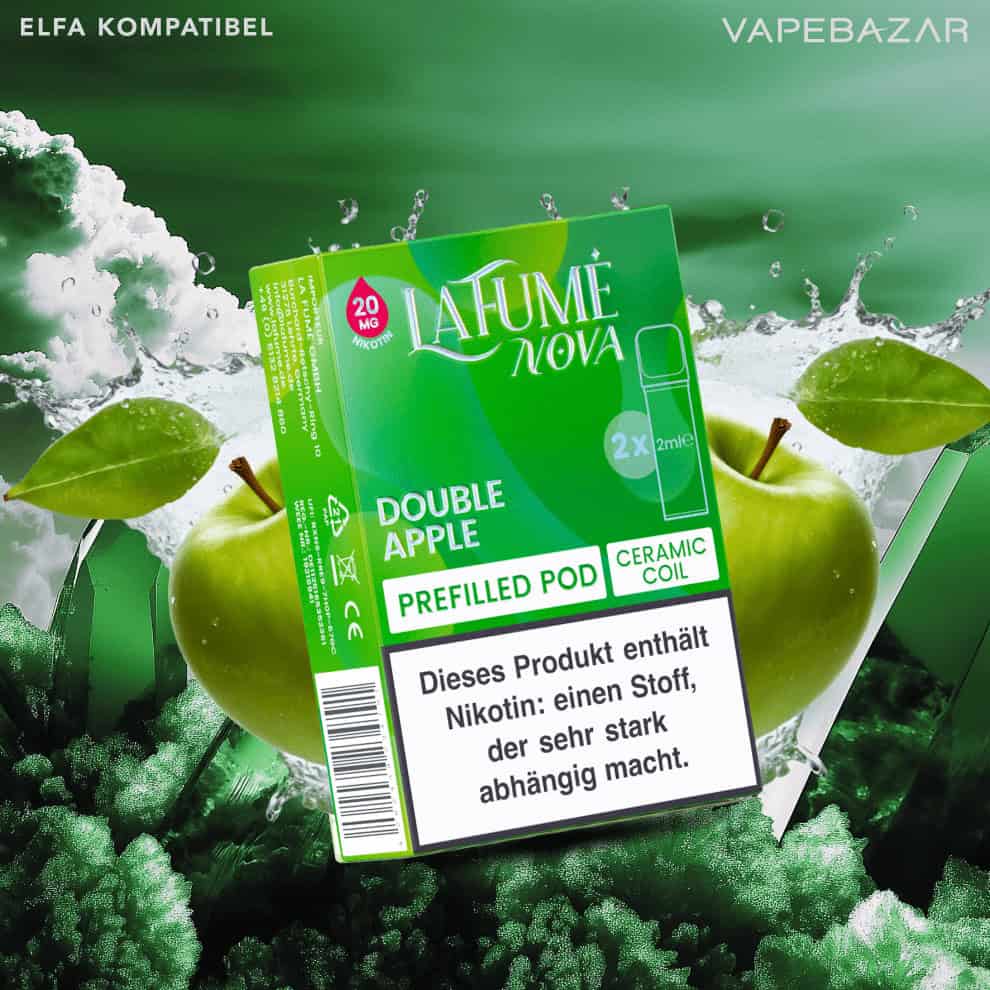 Lafume Nova pods double apple | Vapebazar Lafume Nova Pods - Double Apple (2Er Pack)