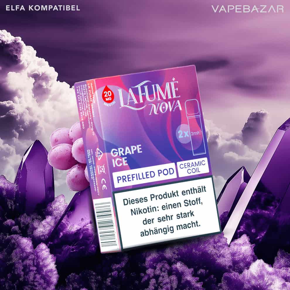 Lafume Nova pods grape | Vapebazar Lafume Nova Pods - Grape Ice (2Er Pack)