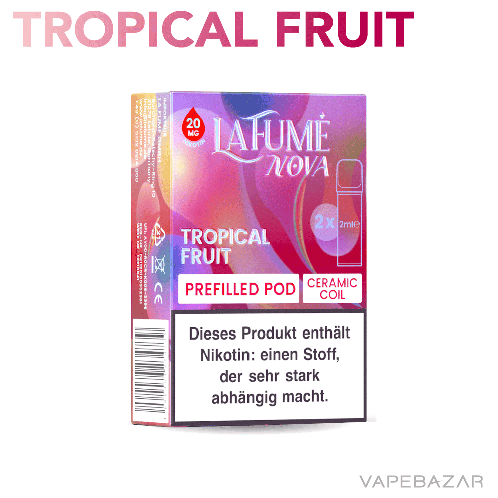 Lafume Nova pods tropical fruit 02 | Vapebazar Lafume Nova Pods - Tropical Fruit (2Er Pack)
