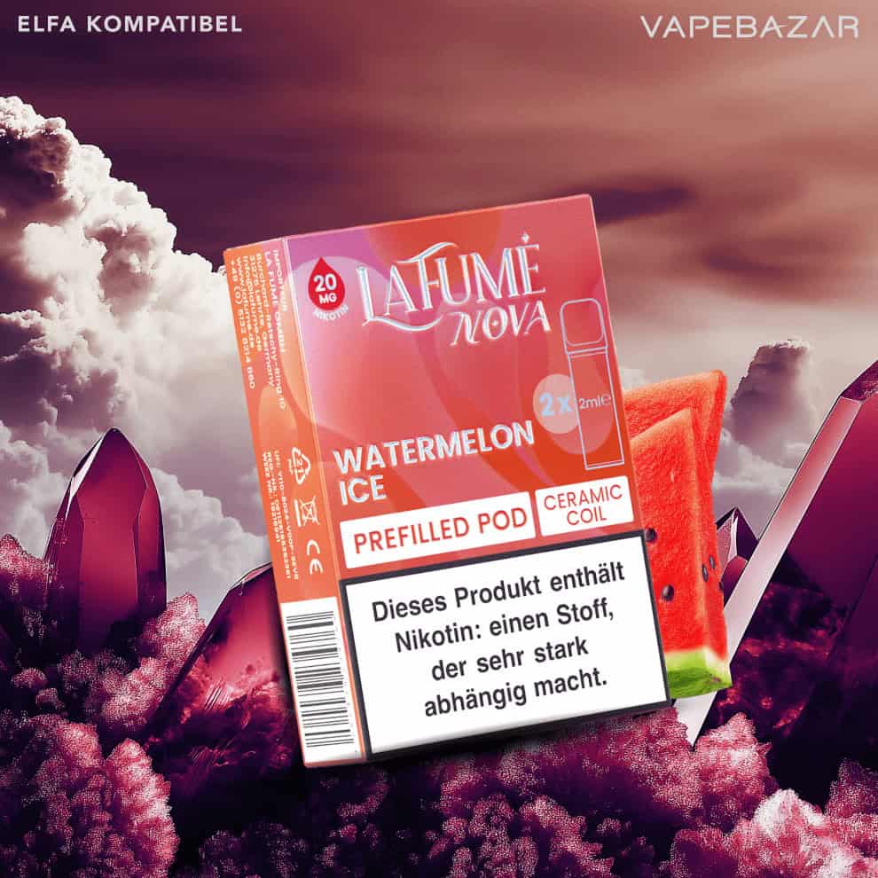 Lafume nova pods watermelon ice | Vapebazar Lafume Nova Pods - Watermelon Ice (2Er Pack)