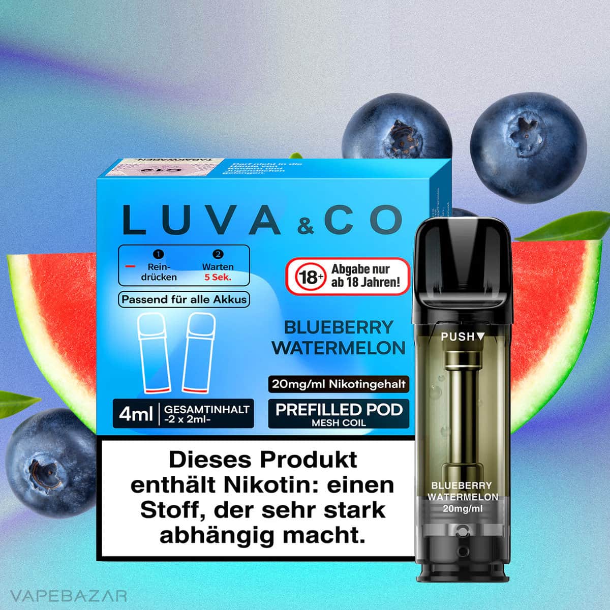 Luva Co Blueberry WatermelonVAPEBAZAR | Vapebazar Luva &Amp; Co Blueberry Watermelonvapebazar