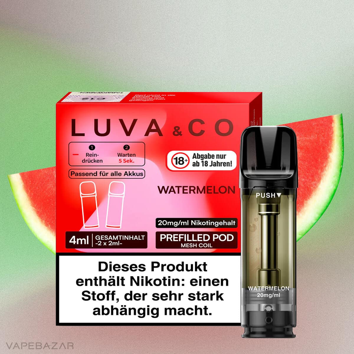 Luva Co WatermelonVAPEBAZAR | Vapebazar Luva &Amp; Co Watermelonvapebazar