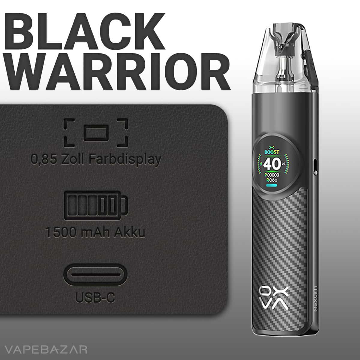 Oxva Nexlim Pod Kit Black Warrior 2 | Vapebazar Oxva Nexlim Pod Kit - Dark Brown