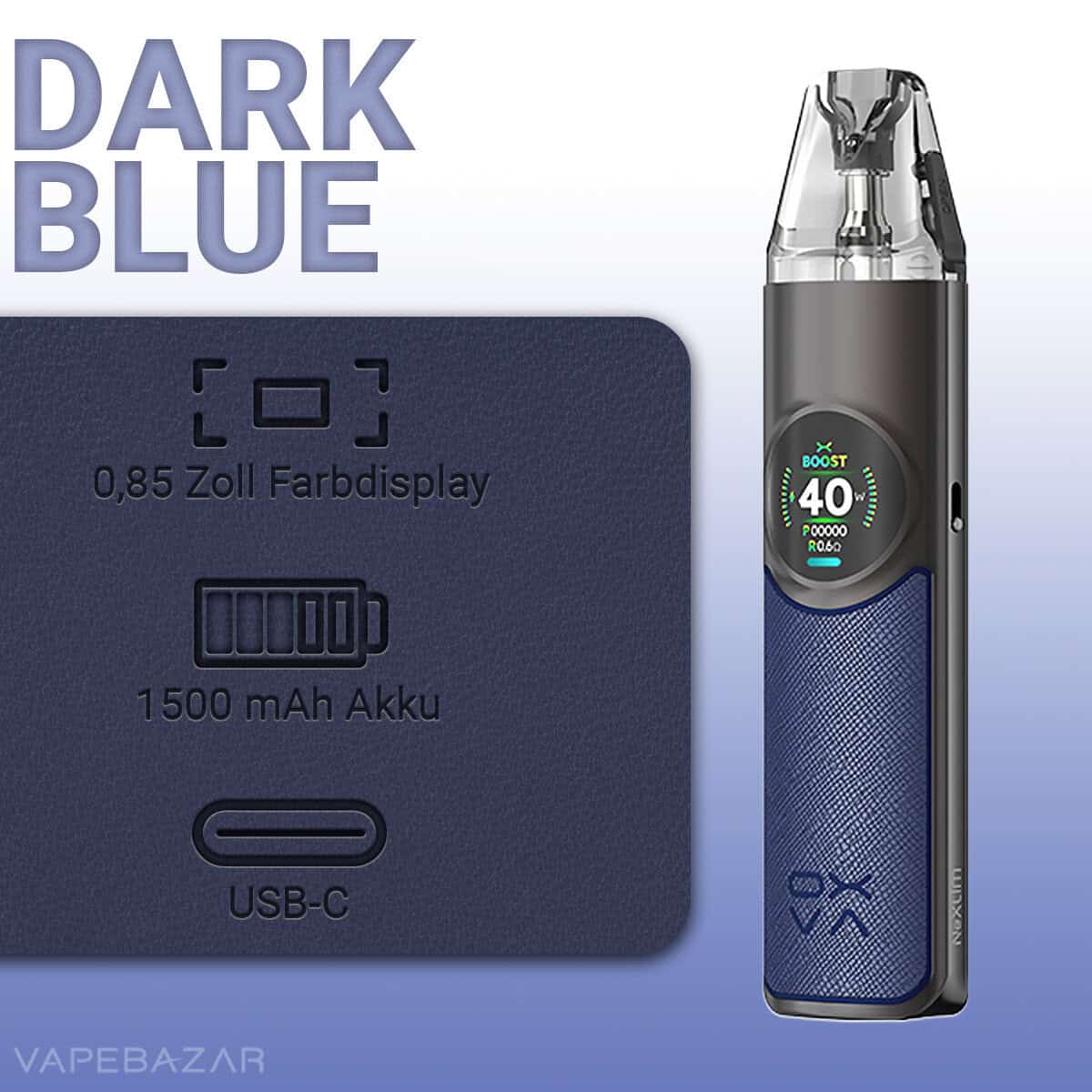 Oxva Nexlim Pod Kit Dark Blue 2 | Vapebazar Oxva Nexlim Pod Kit - Dark Brown
