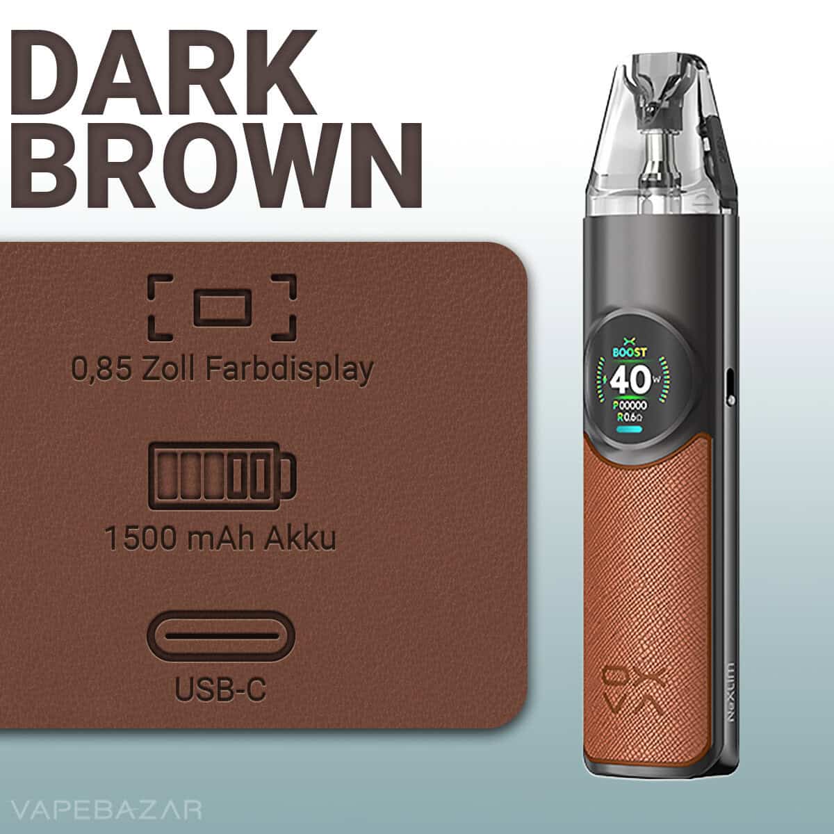 Oxva Nexlim Pod Kit Dark Brown 2 | Vapebazar Oxva Nexlim Pod Kit - Dark Brown