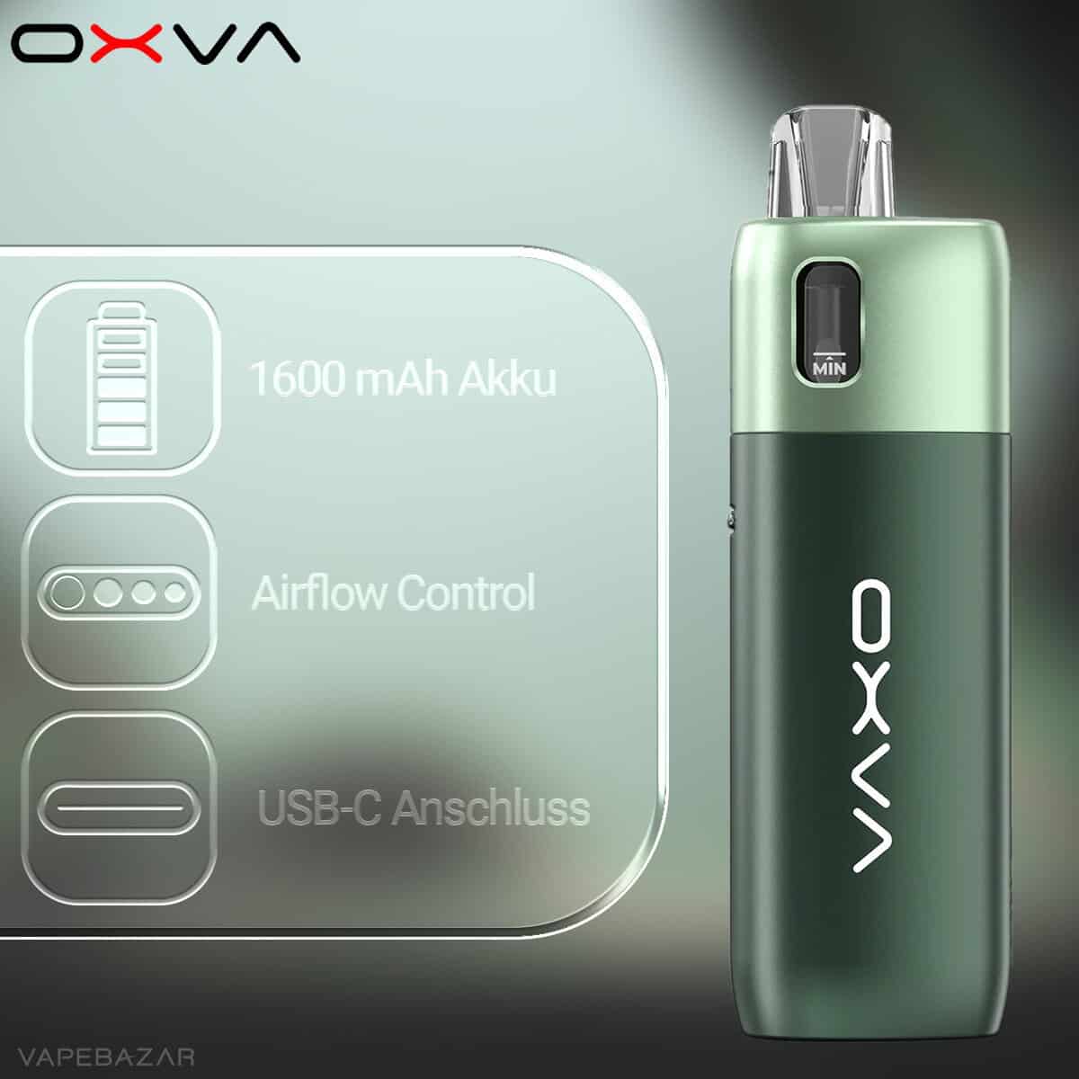 Oxva Oneo Racing Green 2 Kopie | Vapebazar Oxva Oneo - Pod Kit - Haze Blue