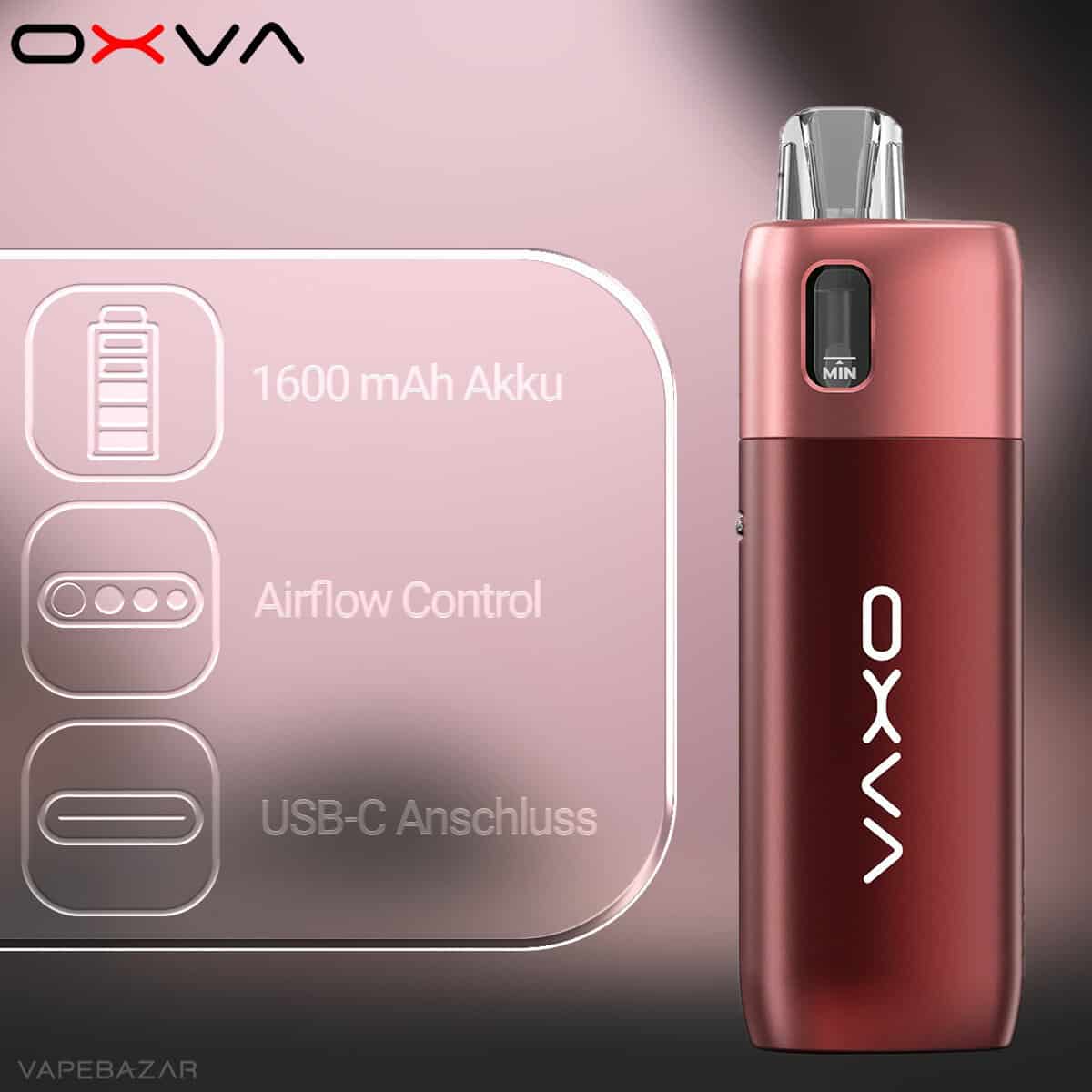 Oxva Oneo Ruby Red 2 Kopie | Vapebazar Oxva Oneo - Pod Kit - Haze Blue