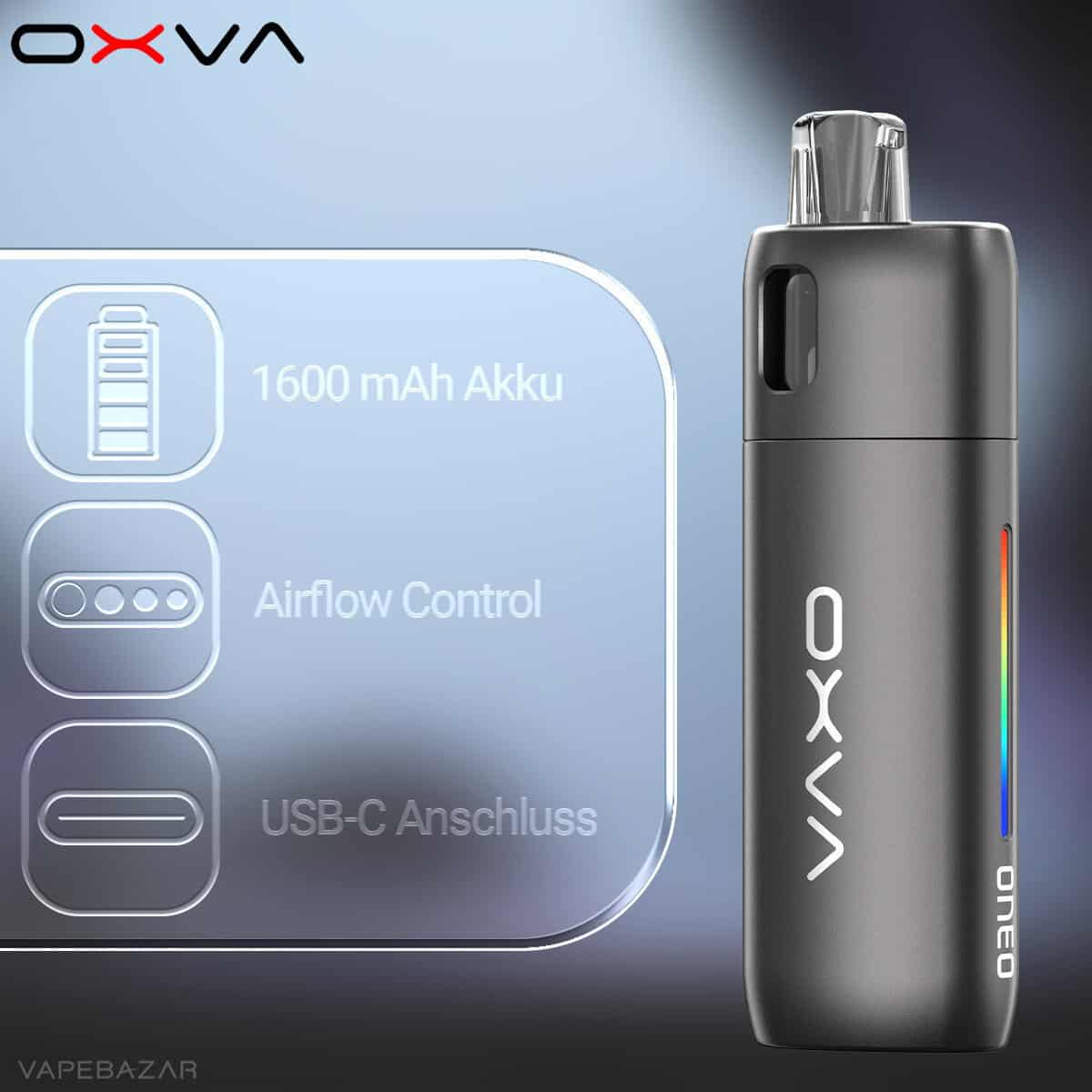 Oxva Oneo Space Grey 2 | Vapebazar Oxva Oneo - Pod Kit - Astral Black