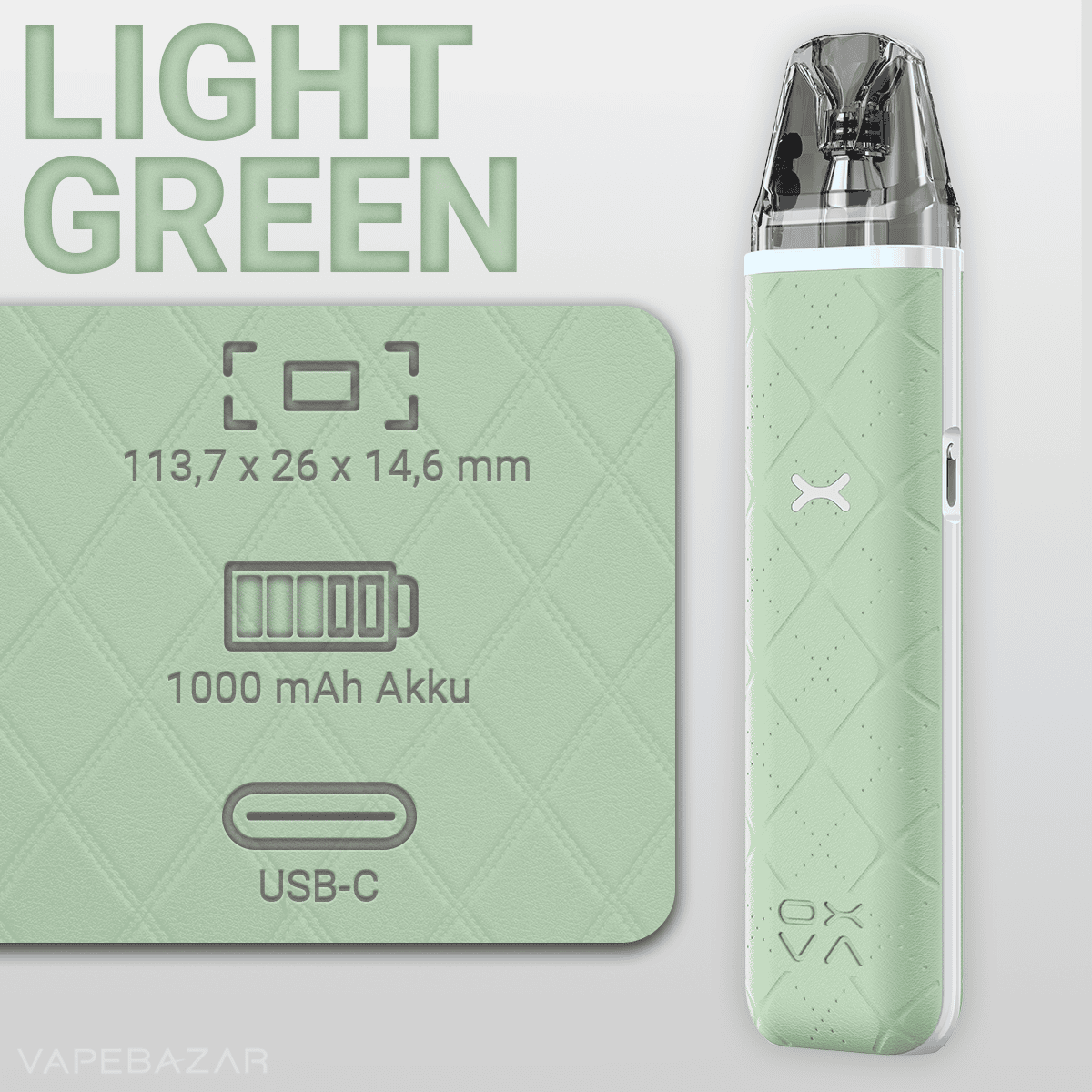 Oxva Xlim Go Light Green 2 | Vapebazar Oxva Xlim Go - Pod Kit - Light Green – Bild 2