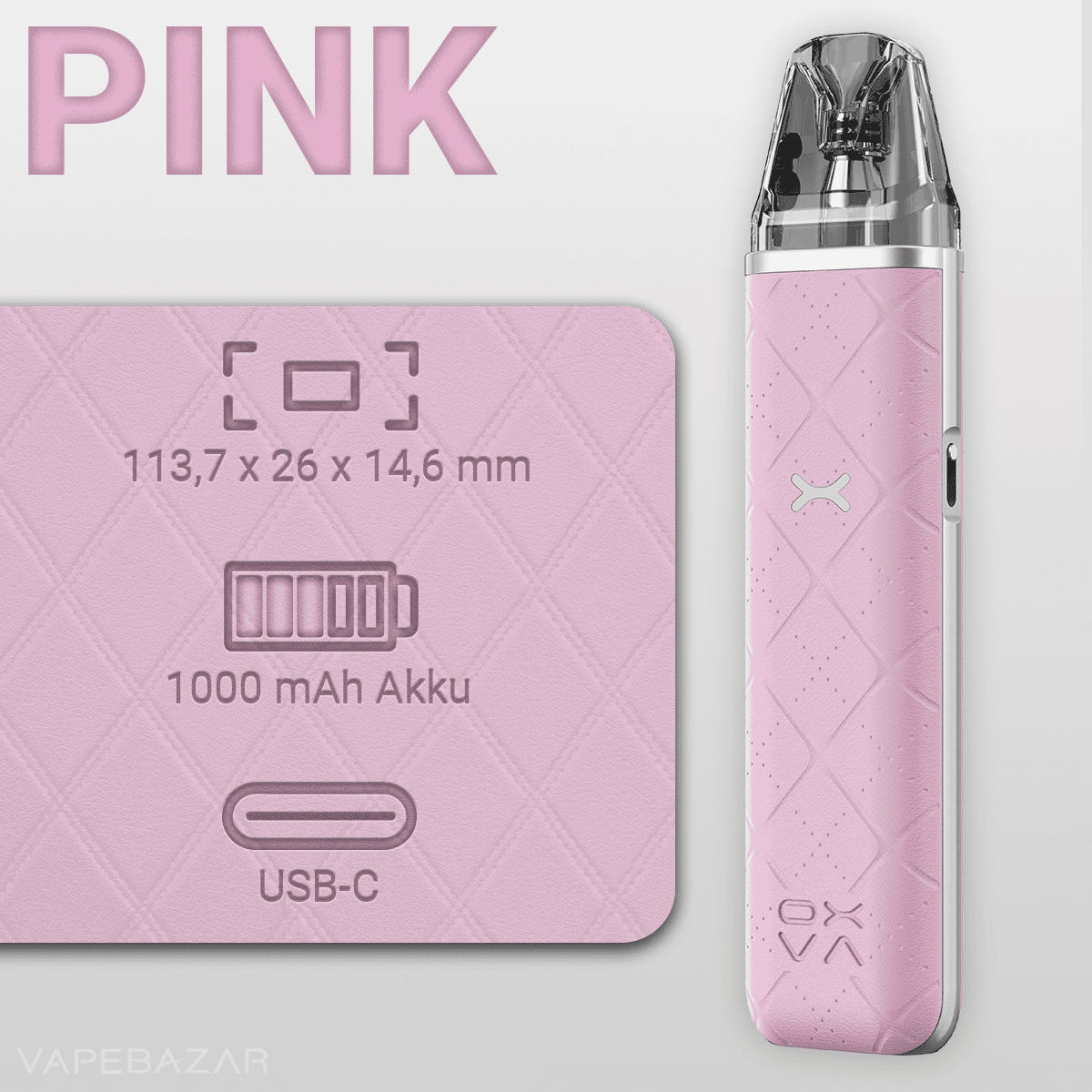 Oxva Xlim Go Pink 2 | Vapebazar Oxva Xlim Go - Pod Kit - Pink – Bild 2