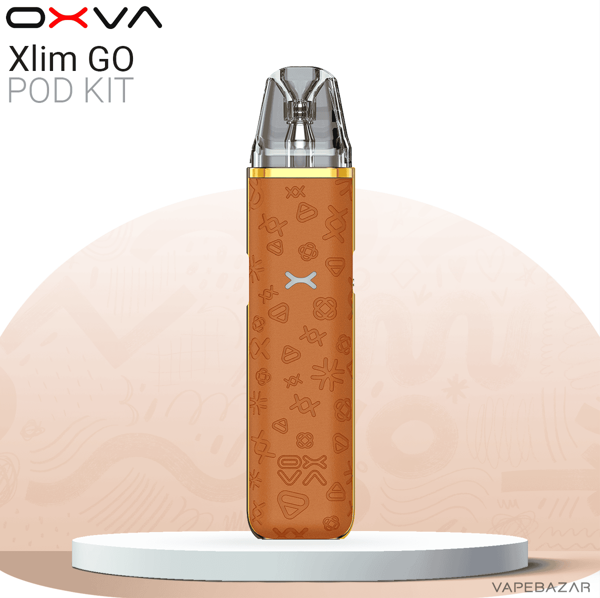 Oxva Xlim Go Pod Kit Luxe Brown | Vapebazar Oxva Xlim Go Pod Kit Luxe Brown