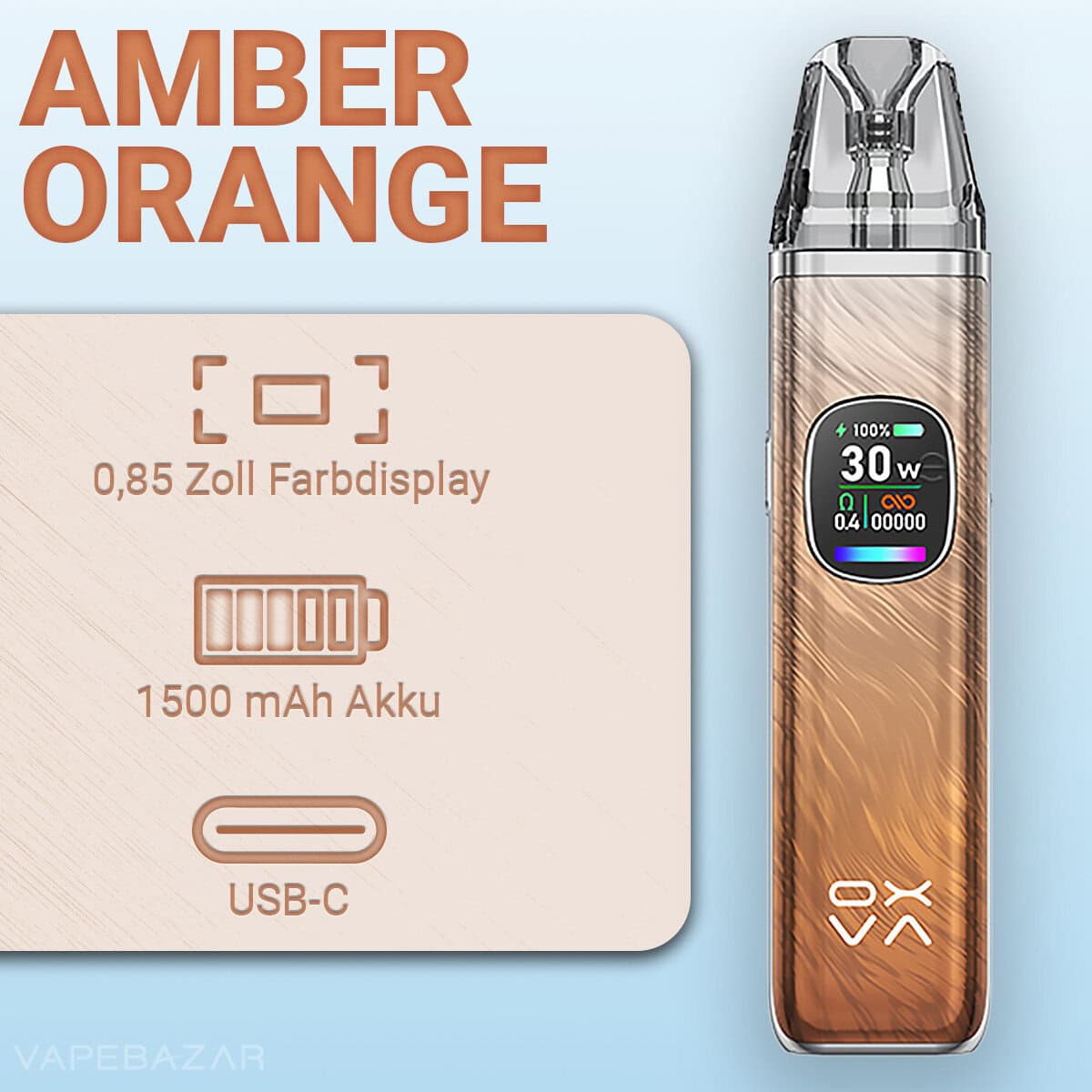 Oxva Xlim Pro 2 Amber Orange 2 | Vapebazar Oxva Xlim Pro 2 Pod Kit - Black Carbon