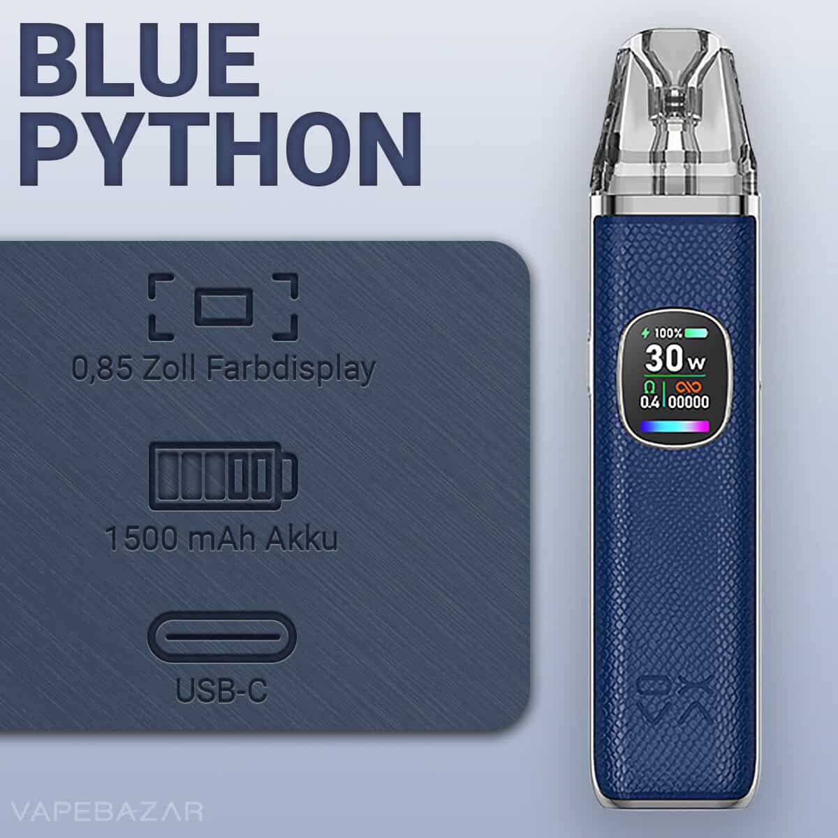 Oxva Xlim Pro 2 Blue Python 2 | Vapebazar Oxva Xlim Pro 2 Pod Kit - Black Carbon