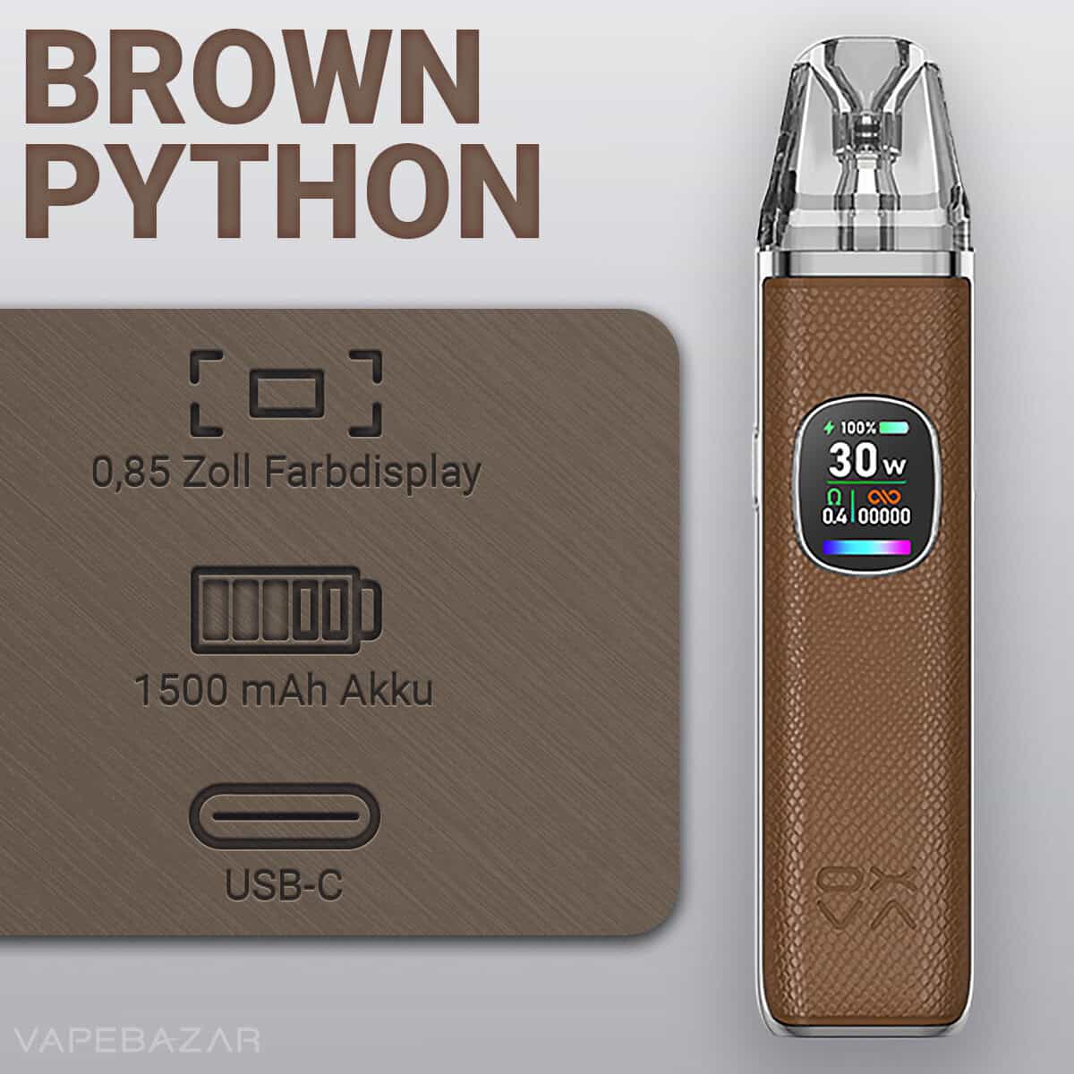 Oxva Xlim Pro 2 Brown Python 2 | Vapebazar Oxva Xlim Pro 2 Pod Kit - Black Carbon
