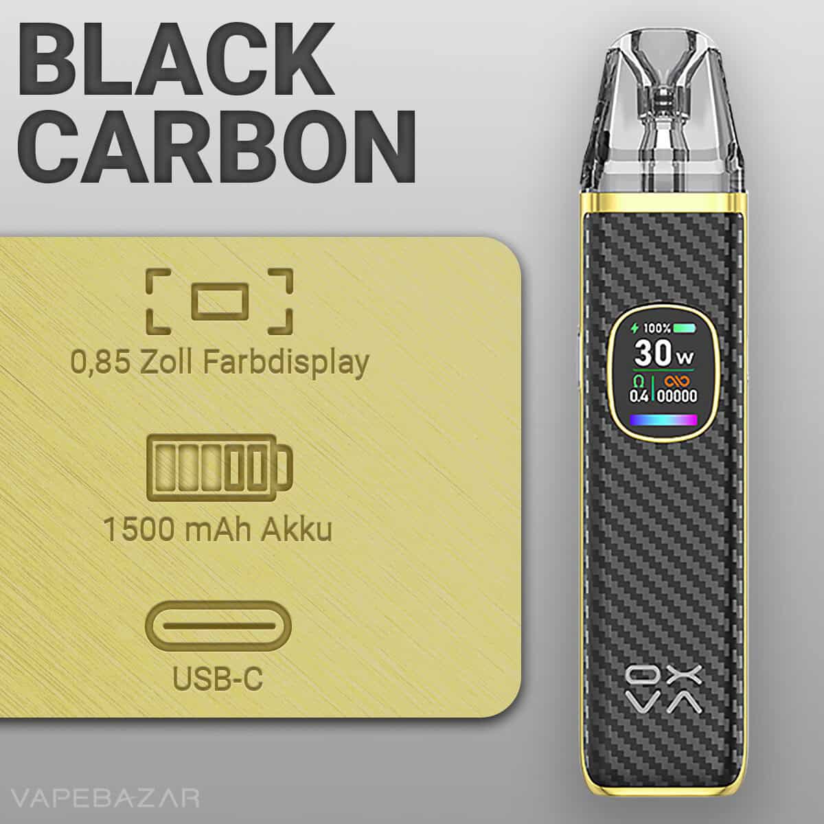 Oxva Xlim Pro 2 Jungle Black Carbon 2 | Vapebazar Oxva Xlim Pro 2 Pod Kit - Black Carbon