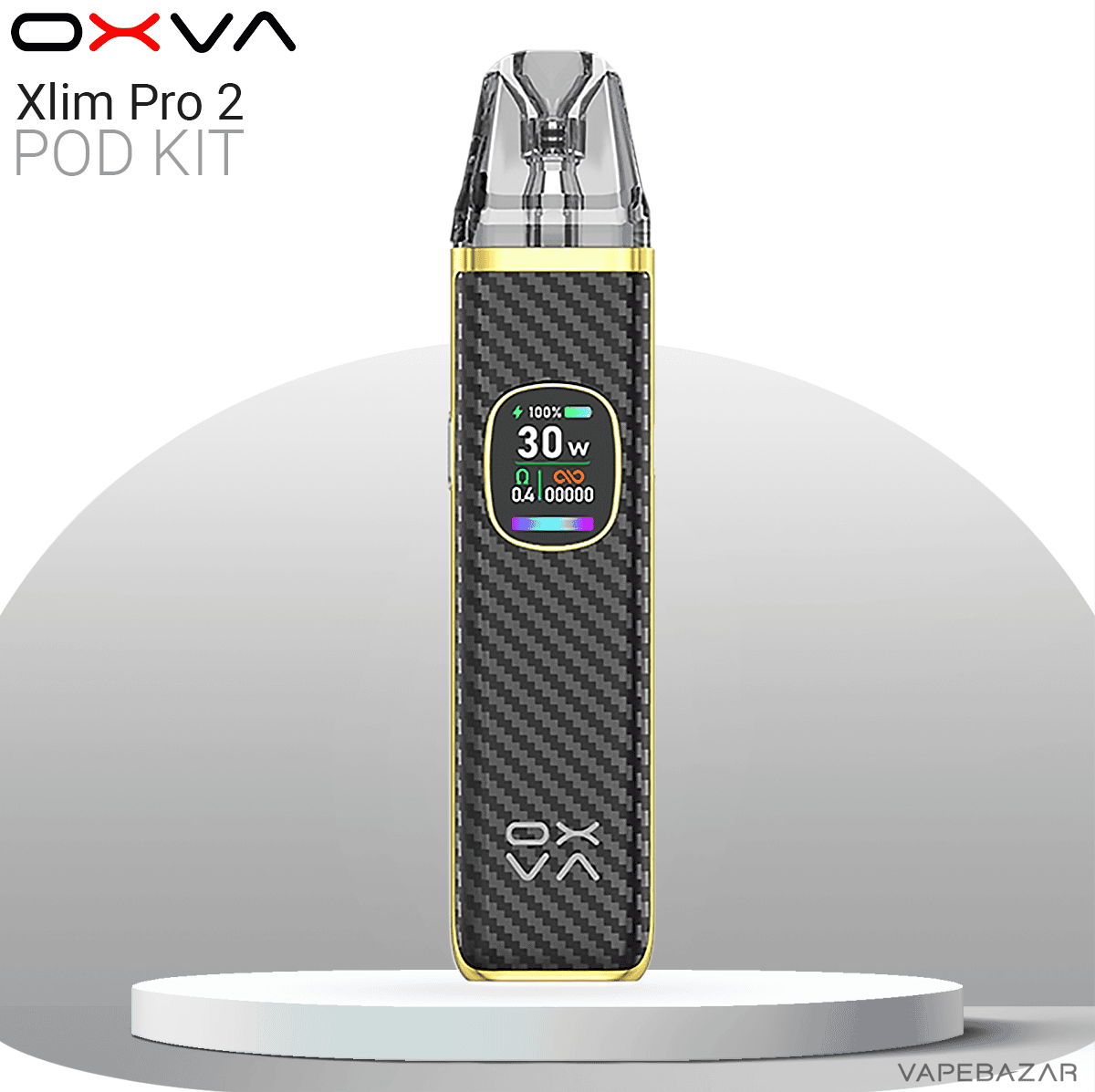 Oxva Xlim Pro 2 Pod Kit Black Carbon | Vapebazar Oxva Xlim Pro 2 Pod Kit Black Carbon